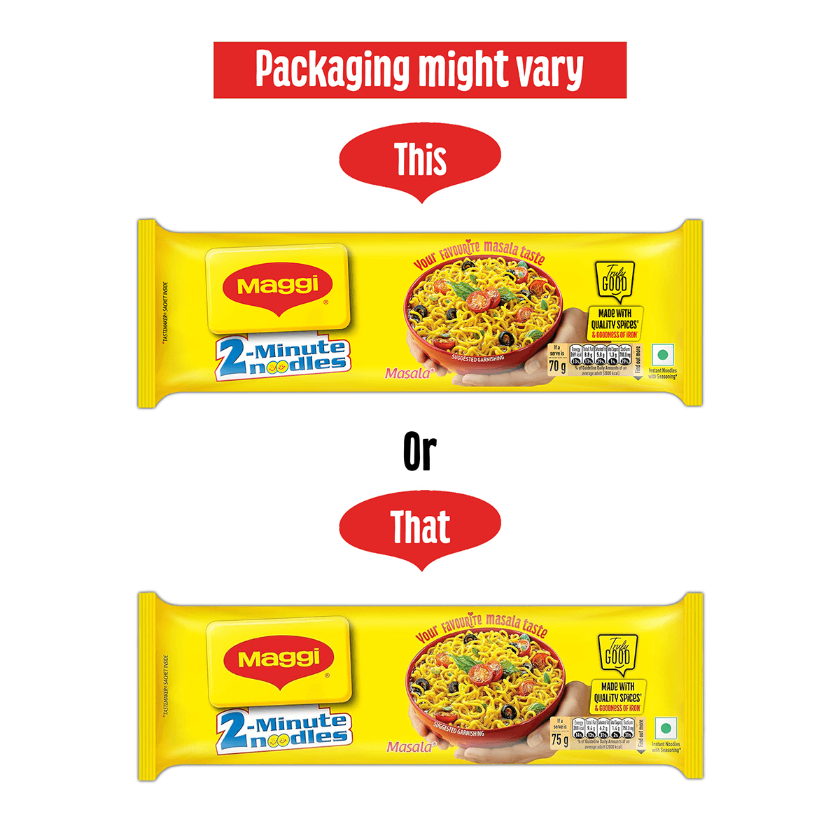 Buy Maggi 2-Minute Instant Noodles, Made With Quality Spices