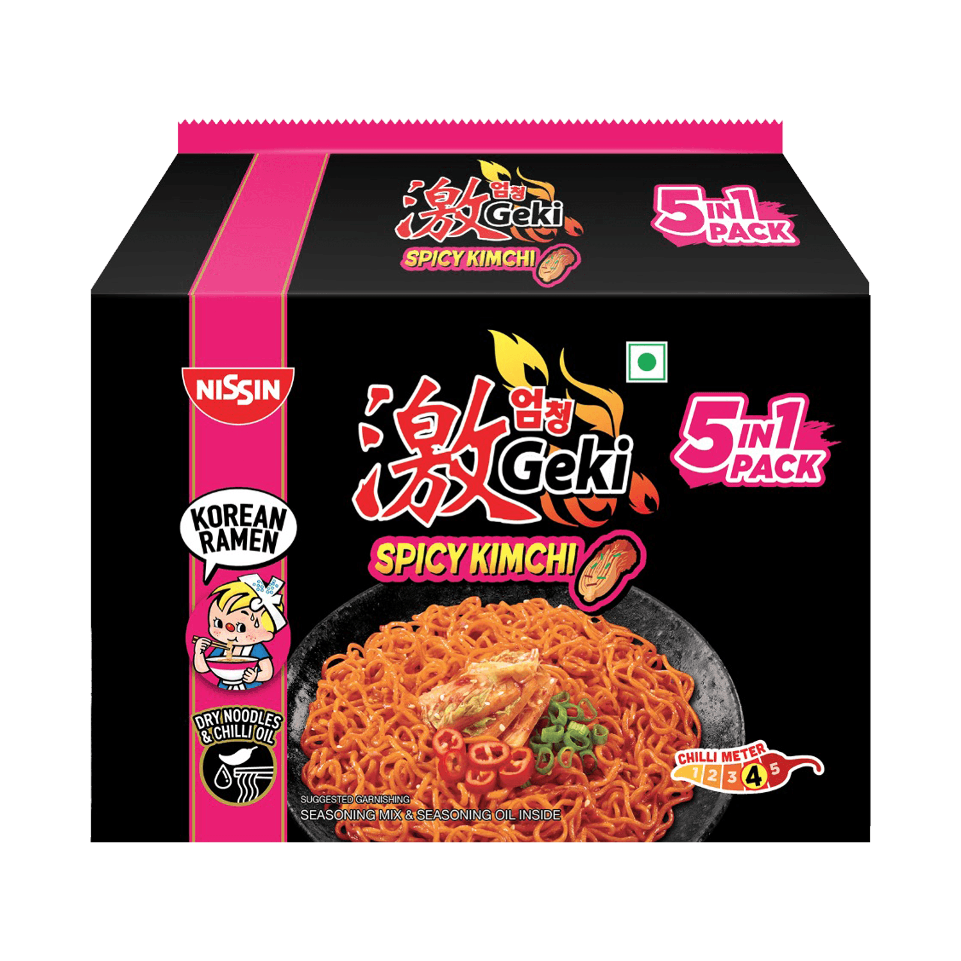 Buy Nissin Geki Korean Ramen Spicy Kimchi Flavoured Instant