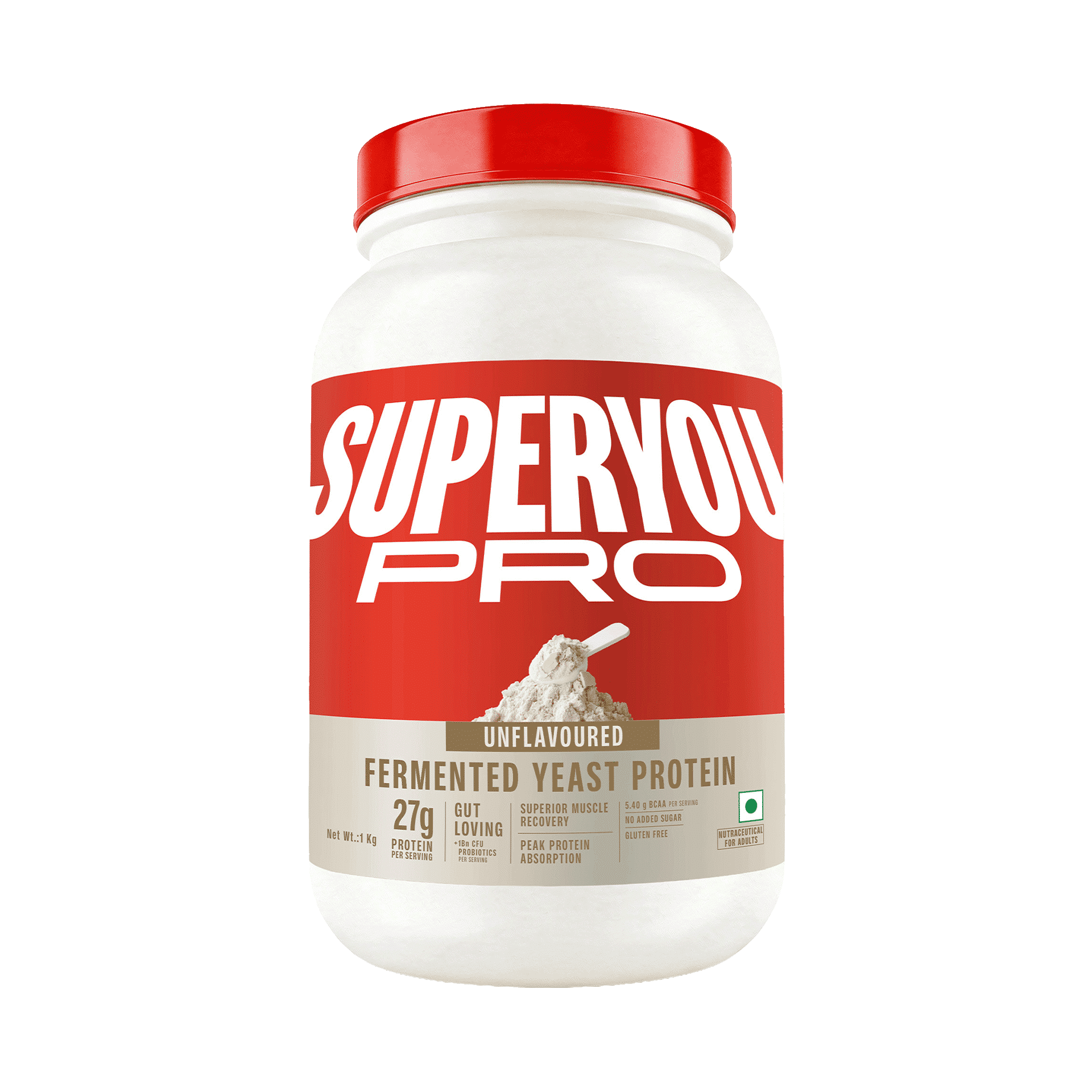 SuperYou Pro Unflavoured Fermented Yeast Protein Powder 27g - Image 1