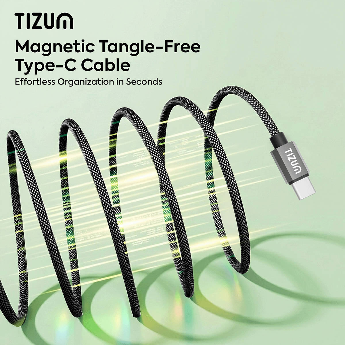Tizum 60W USB-C to USB-C Magnetic Cable - Image 4