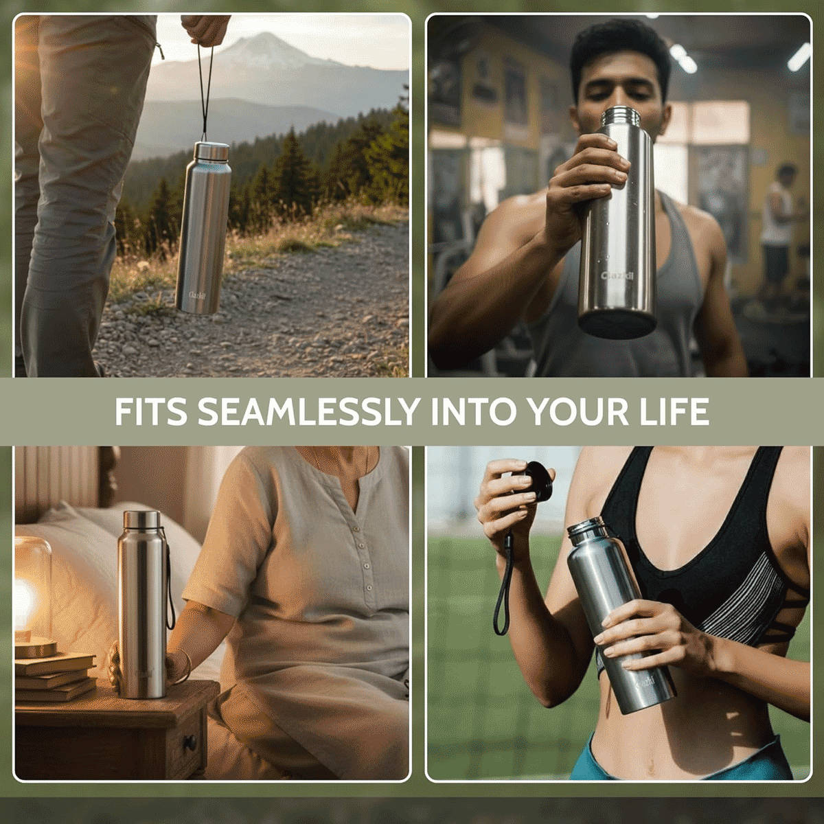 Clazkit Stainless Steel Water Bottle 1L - Image 4
