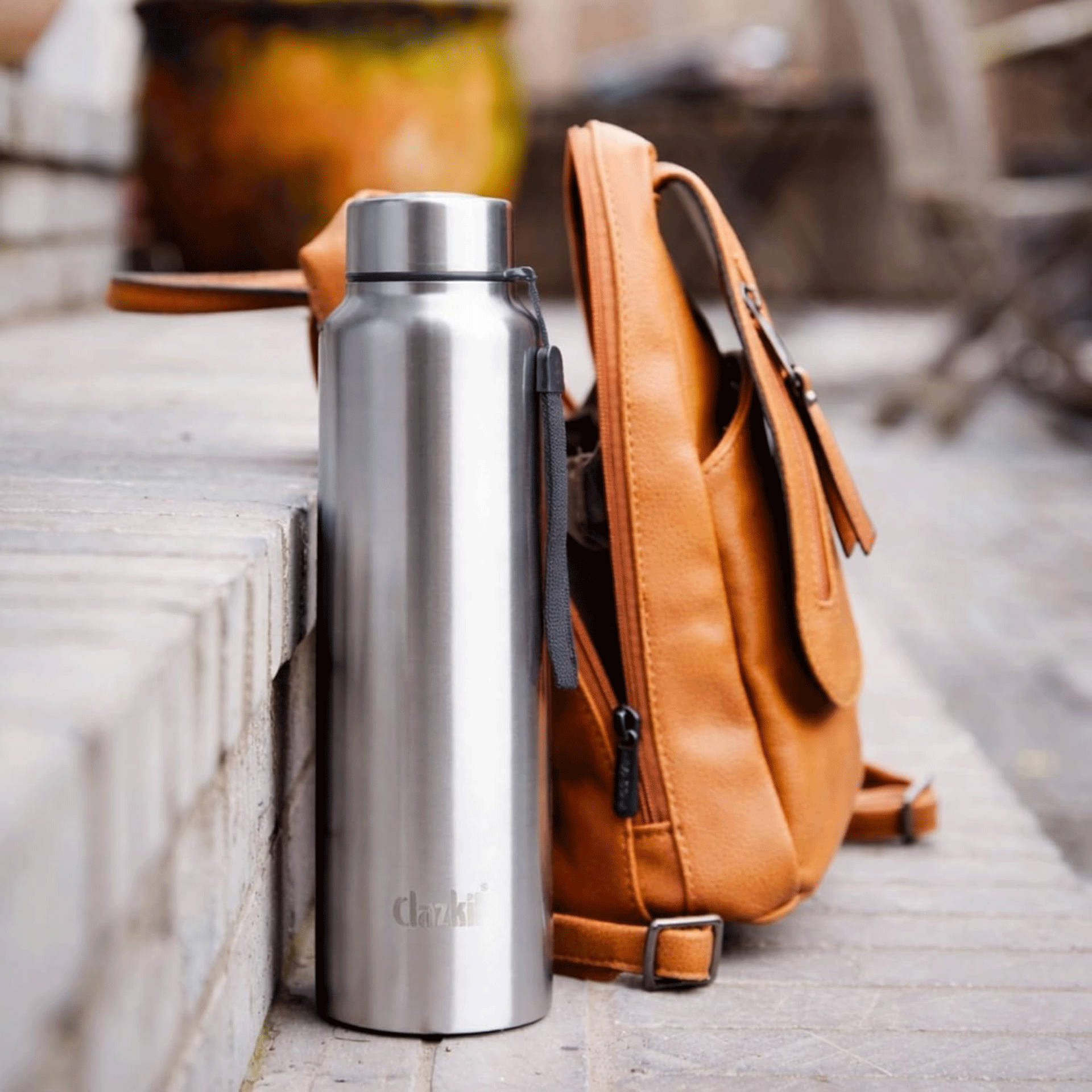 Clazkit Stainless Steel Water Bottle 1L - Image 1