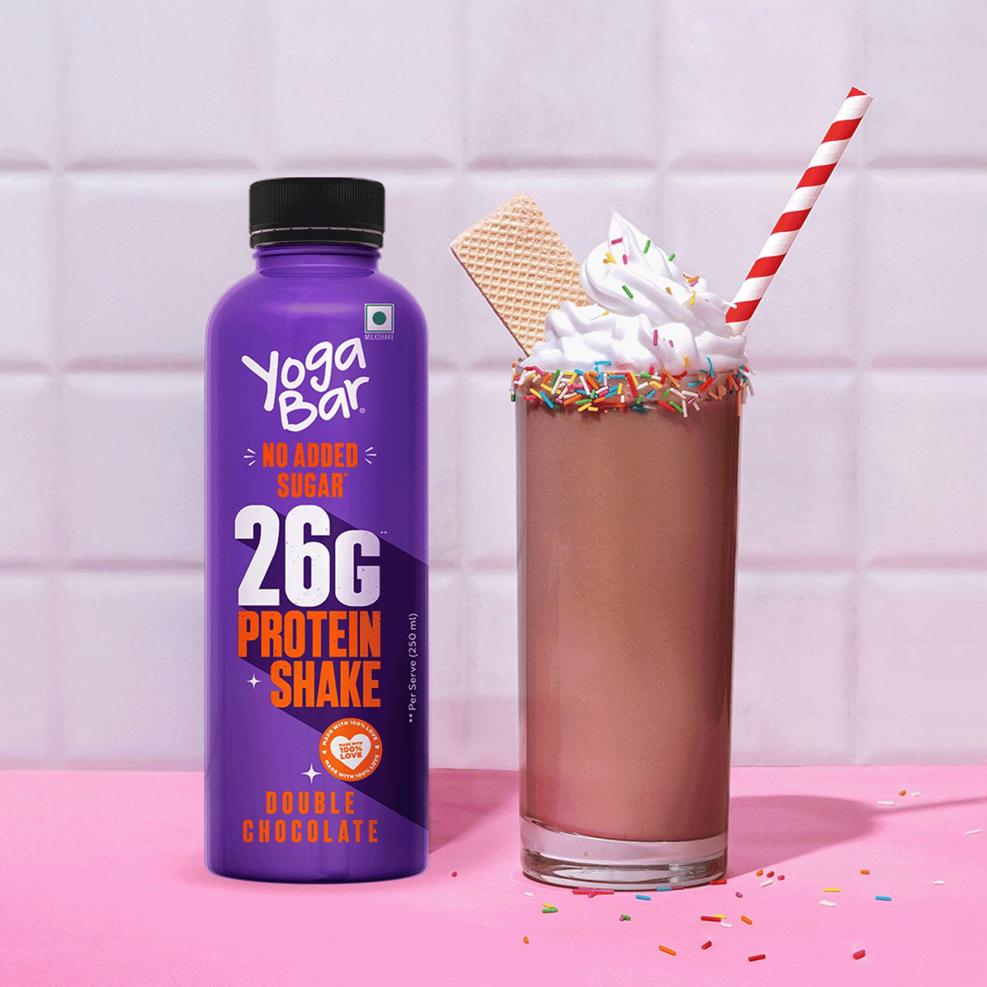 Yoga Bar 26g Protein Shake Double Chocolate - Image 1