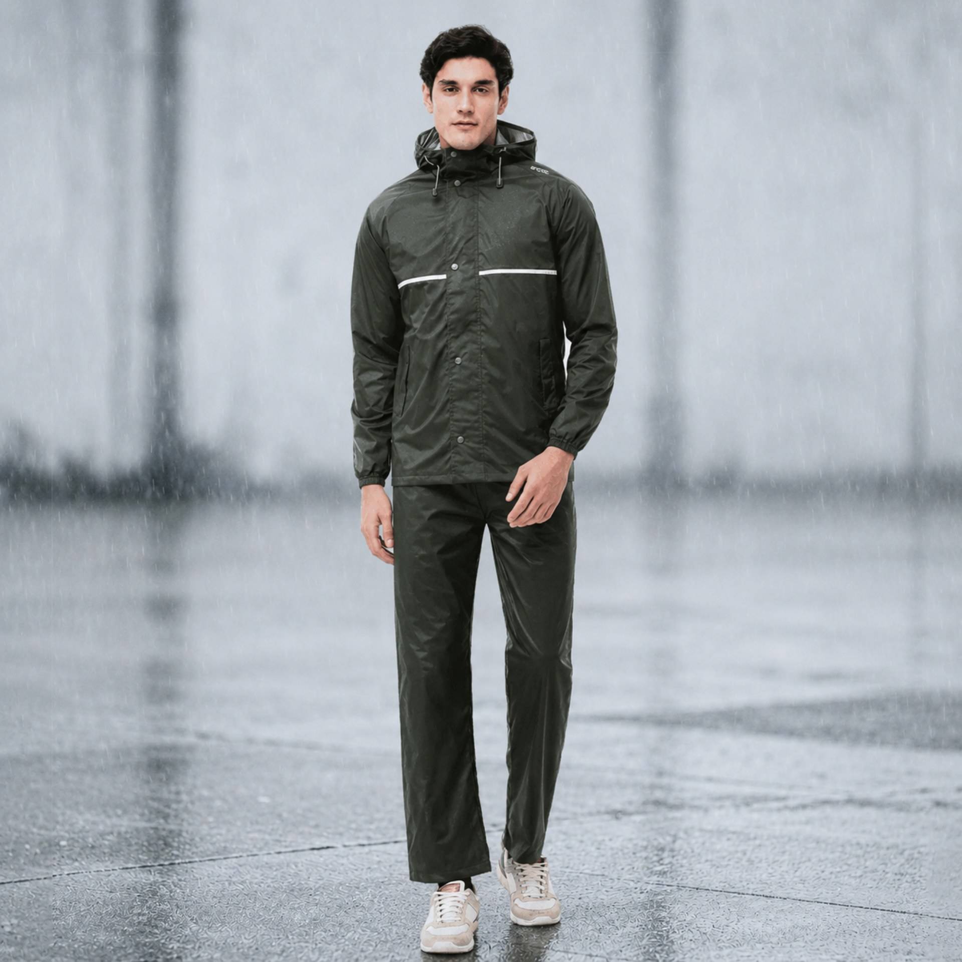 Buy Zeel Apex Rain Suit for Men (XL, Olive) Online (1 XL) At Best