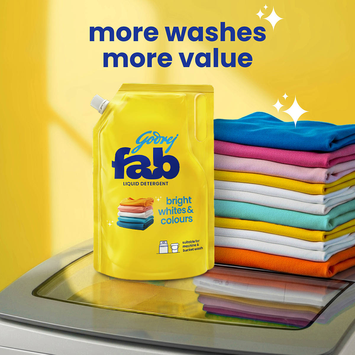 Godrej Fab Top Load Liquid Detergent Refill Pouch - Image 3