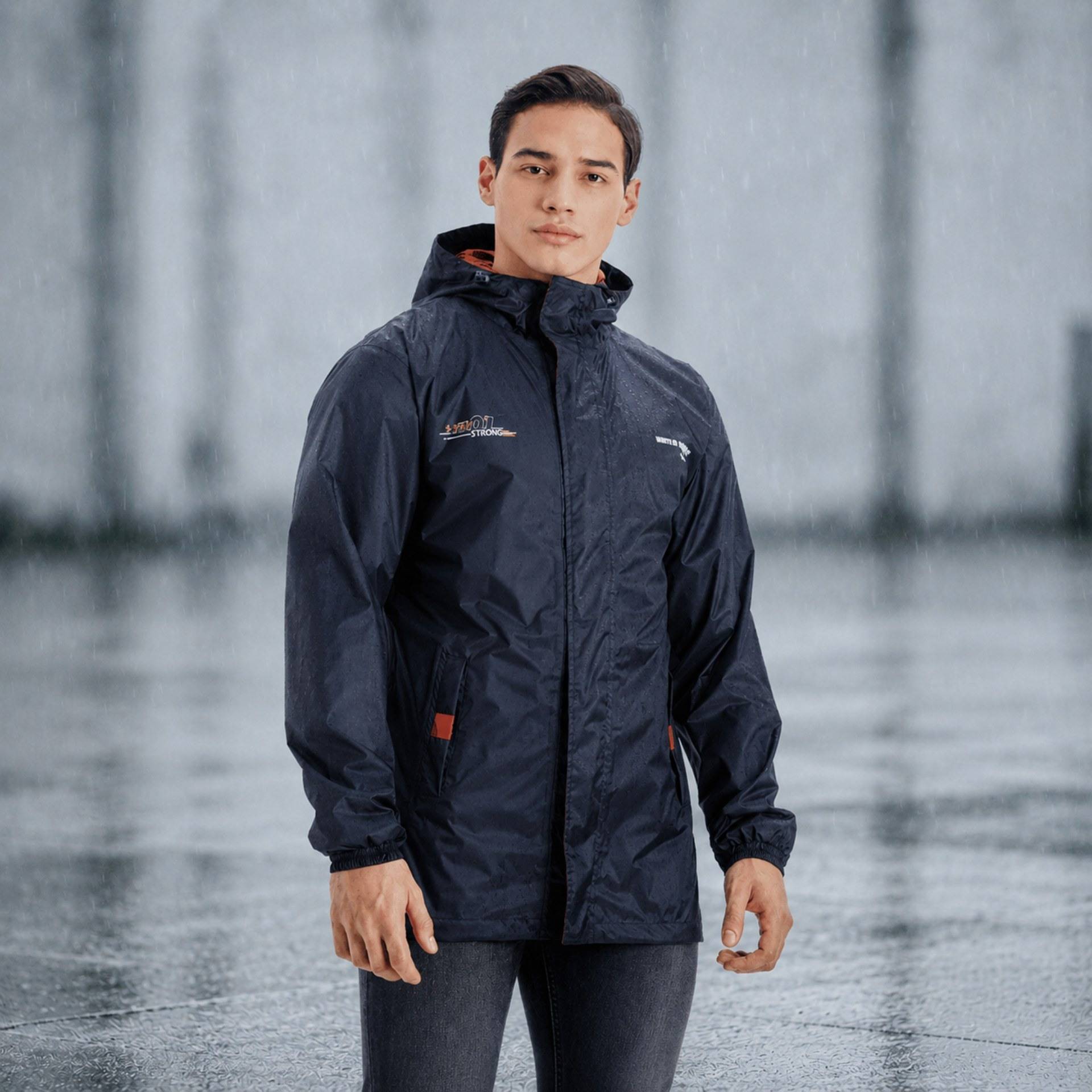 Buy Zeel Knight Rain Jacket for Men (XL, Navy Blue) Online (1 XL