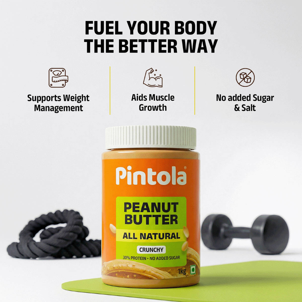 Pintola All Natural Peanut Butter, 1 kg - Image 6