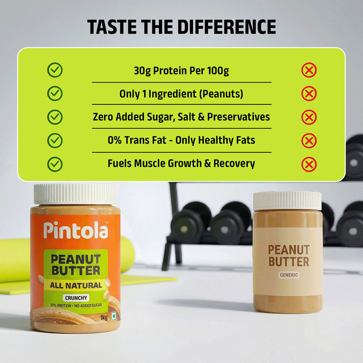 Pintola All Natural Peanut Butter, 1 kg - Image 5