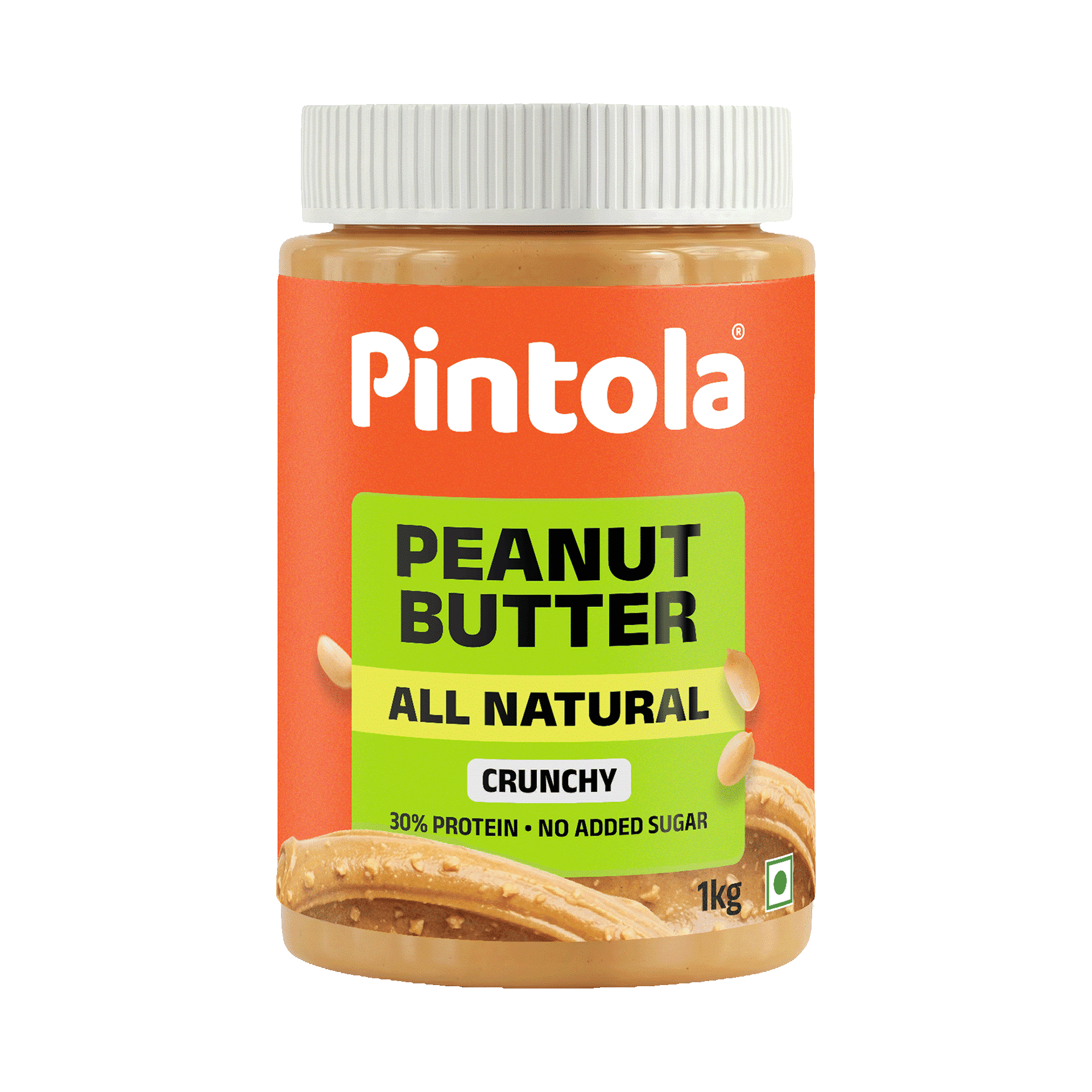 Pintola All Natural Peanut Butter, 1 kg - Image 1