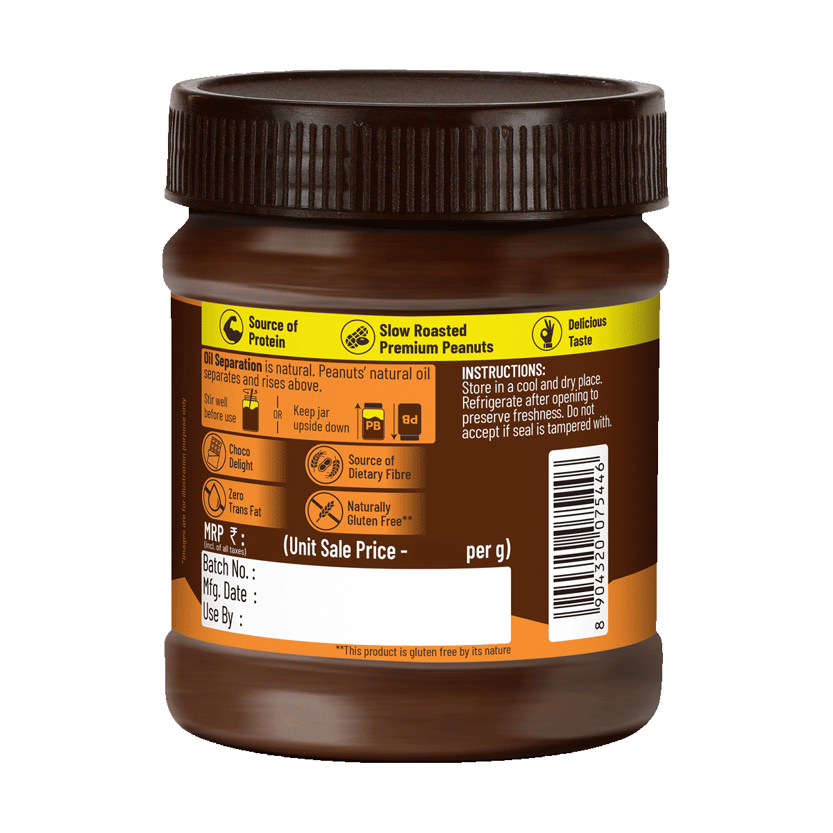 Disano Chocolate Crunchy Peanut Butter 350g - Image 3