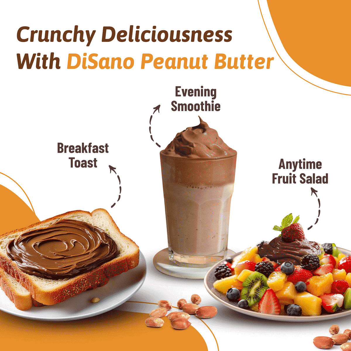 Disano Chocolate Creamy Peanut Butter 350 g - Image 6
