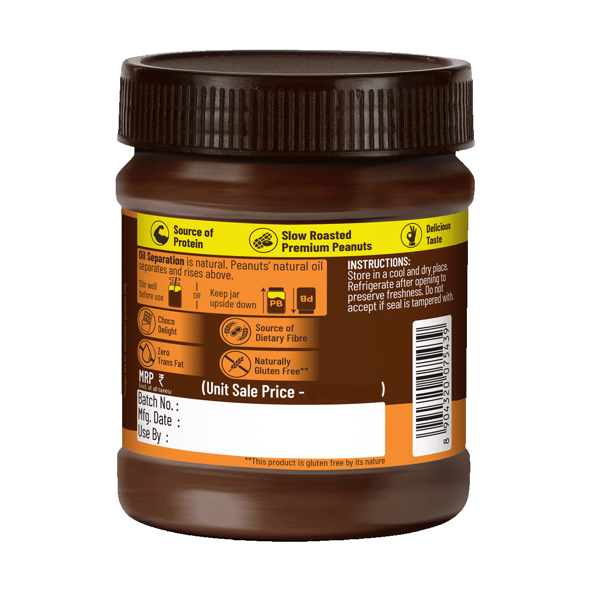 Disano Chocolate Creamy Peanut Butter 350 g - Image 3