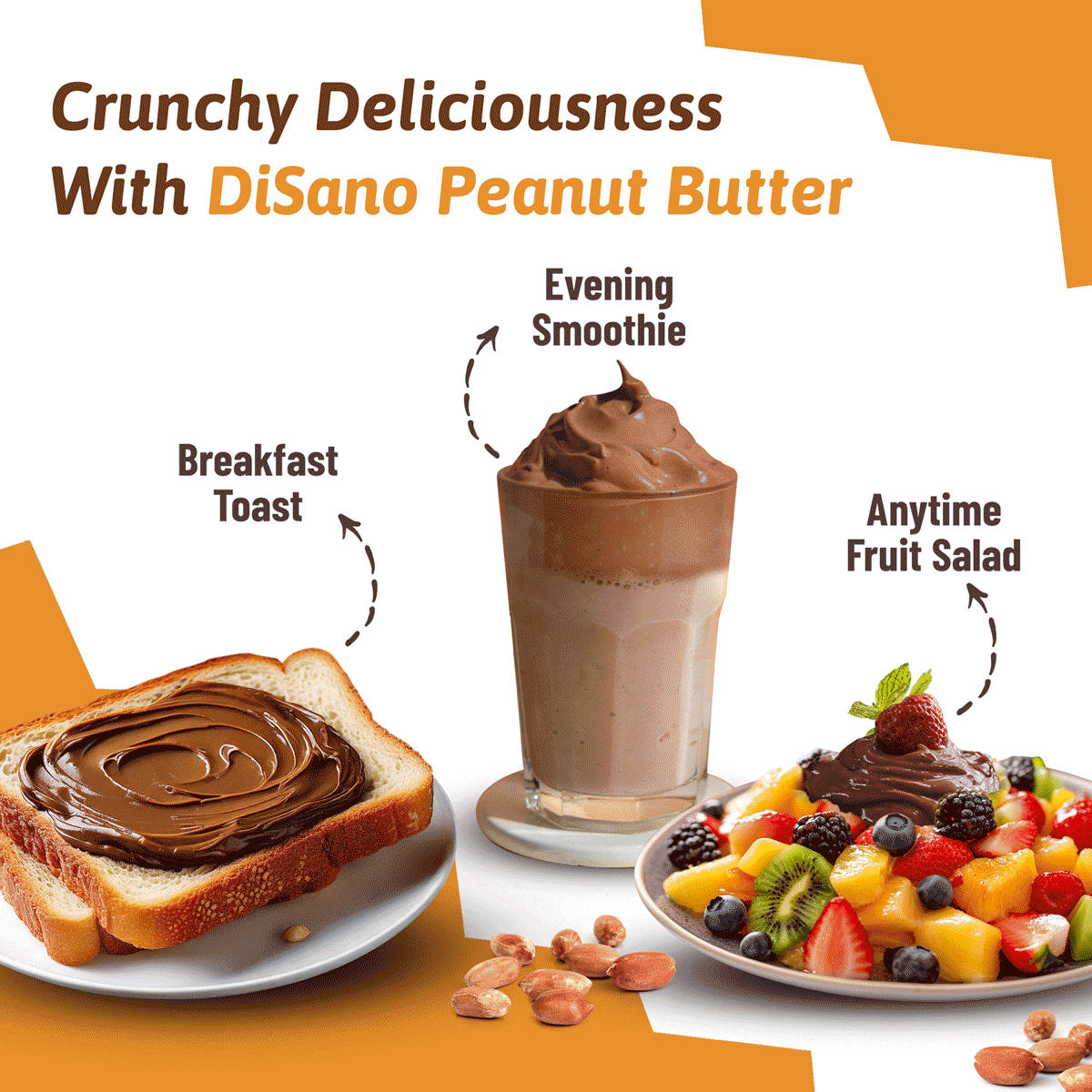 Disano Chocolate Crunchy Peanut Butter 350g - Image 6
