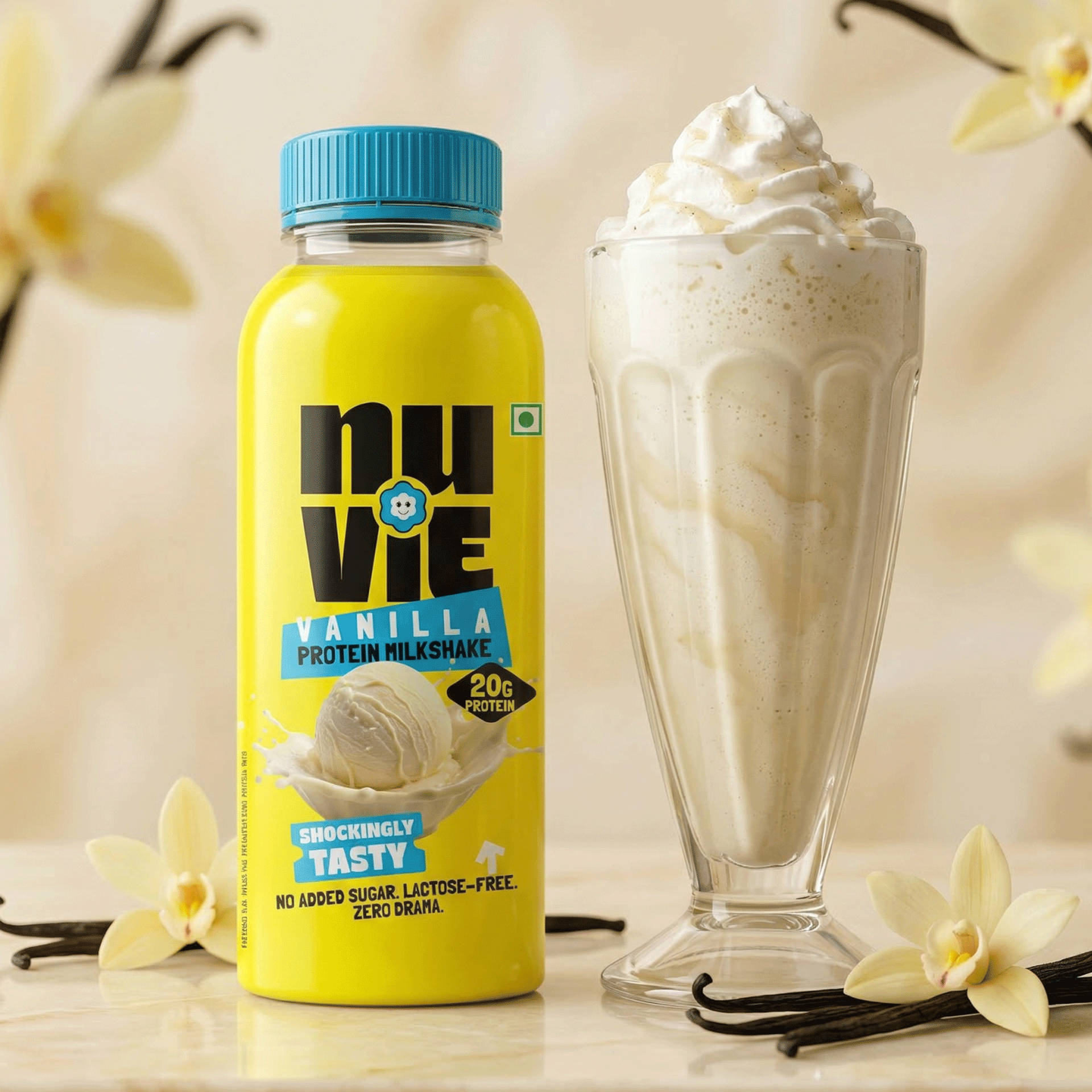 ULU FREE Shake moist milk 240mlユキチ Buy Nuvie Vanilla 20gm Protein Milkshake - Lactose Free Online