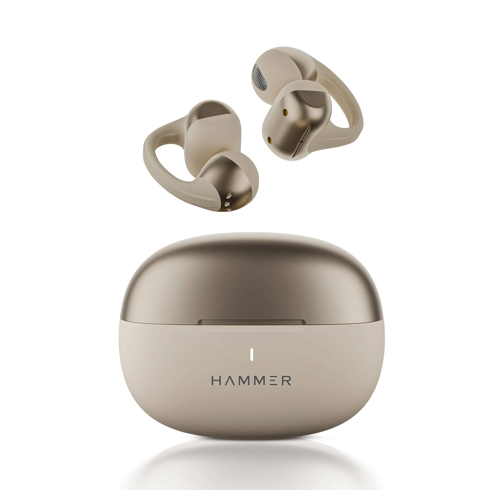Hammer Aura Air OWS Open-Ear Wireless Earbuds, Champagne Gold - Image 1