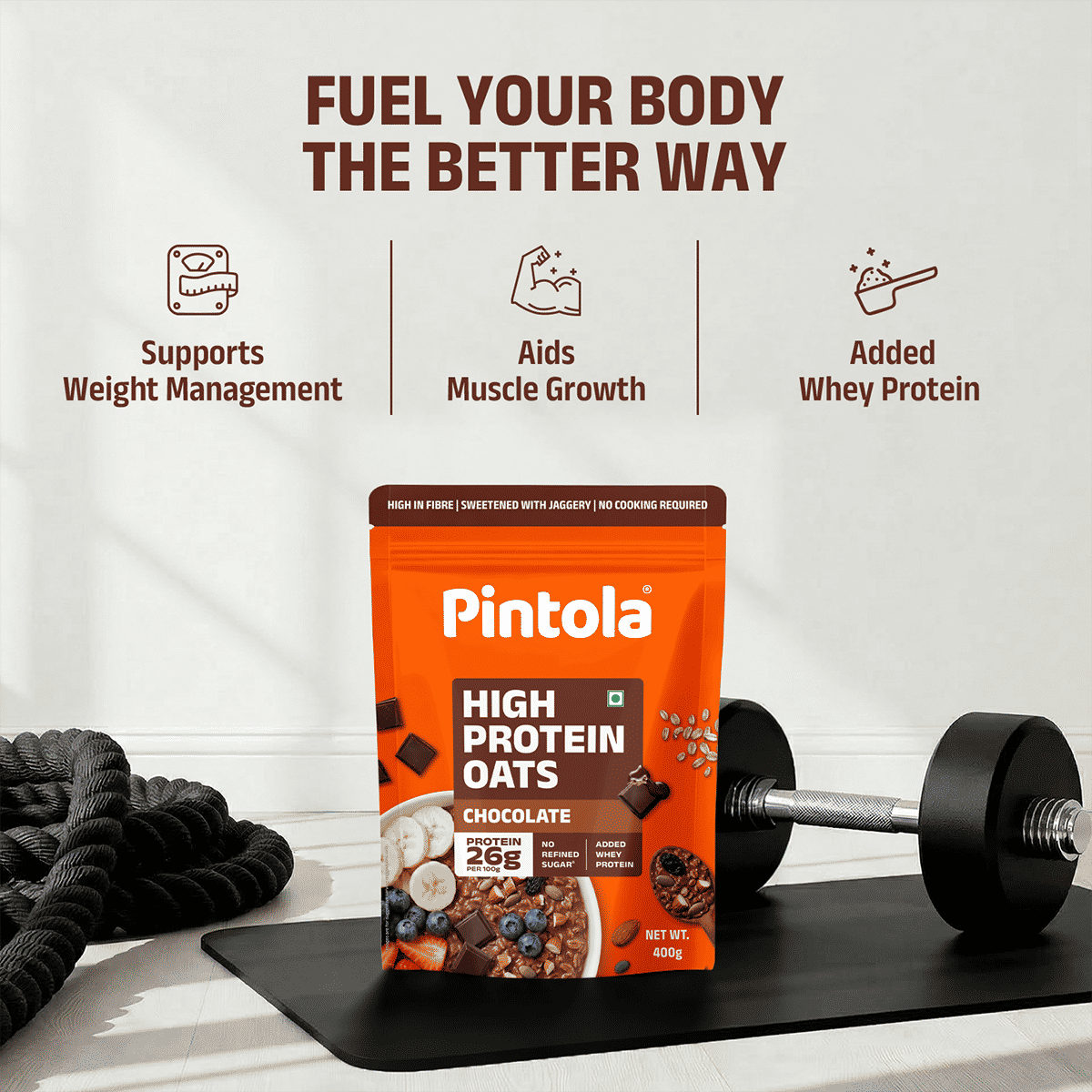 Pintola High Protein Oats 400g - Image 6