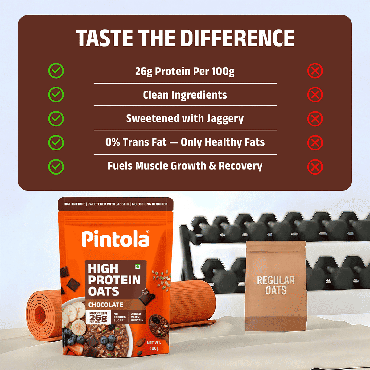 Pintola High Protein Oats 400g - Image 5