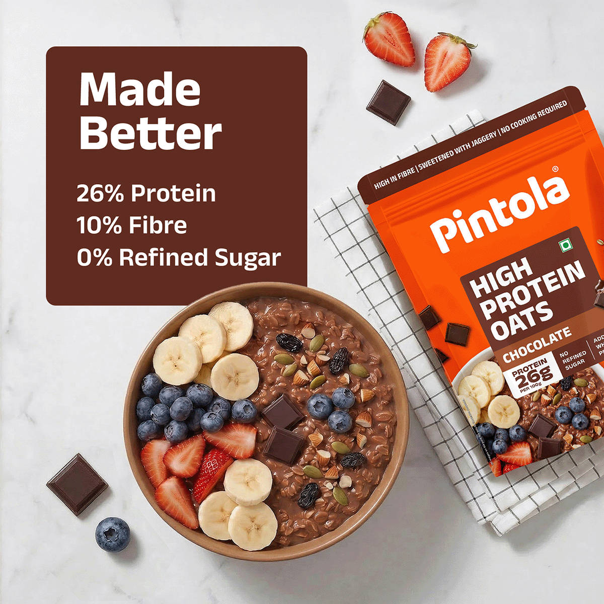 Pintola High Protein Oats 400g - Image 3