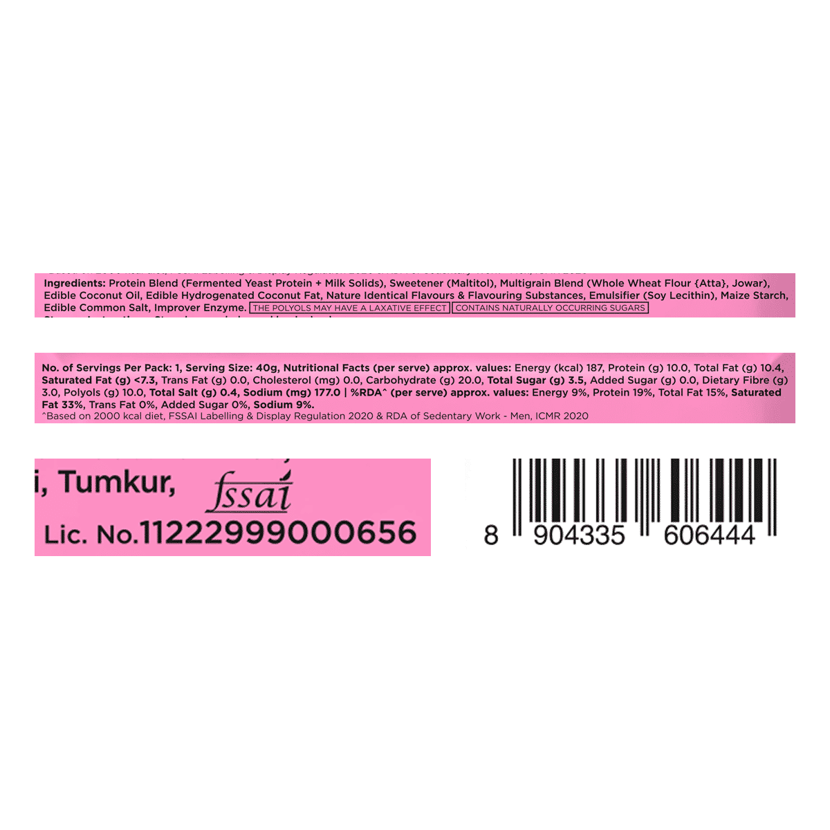 Yogabar Protein Wafer Strawberry Pop 10g - Image 3