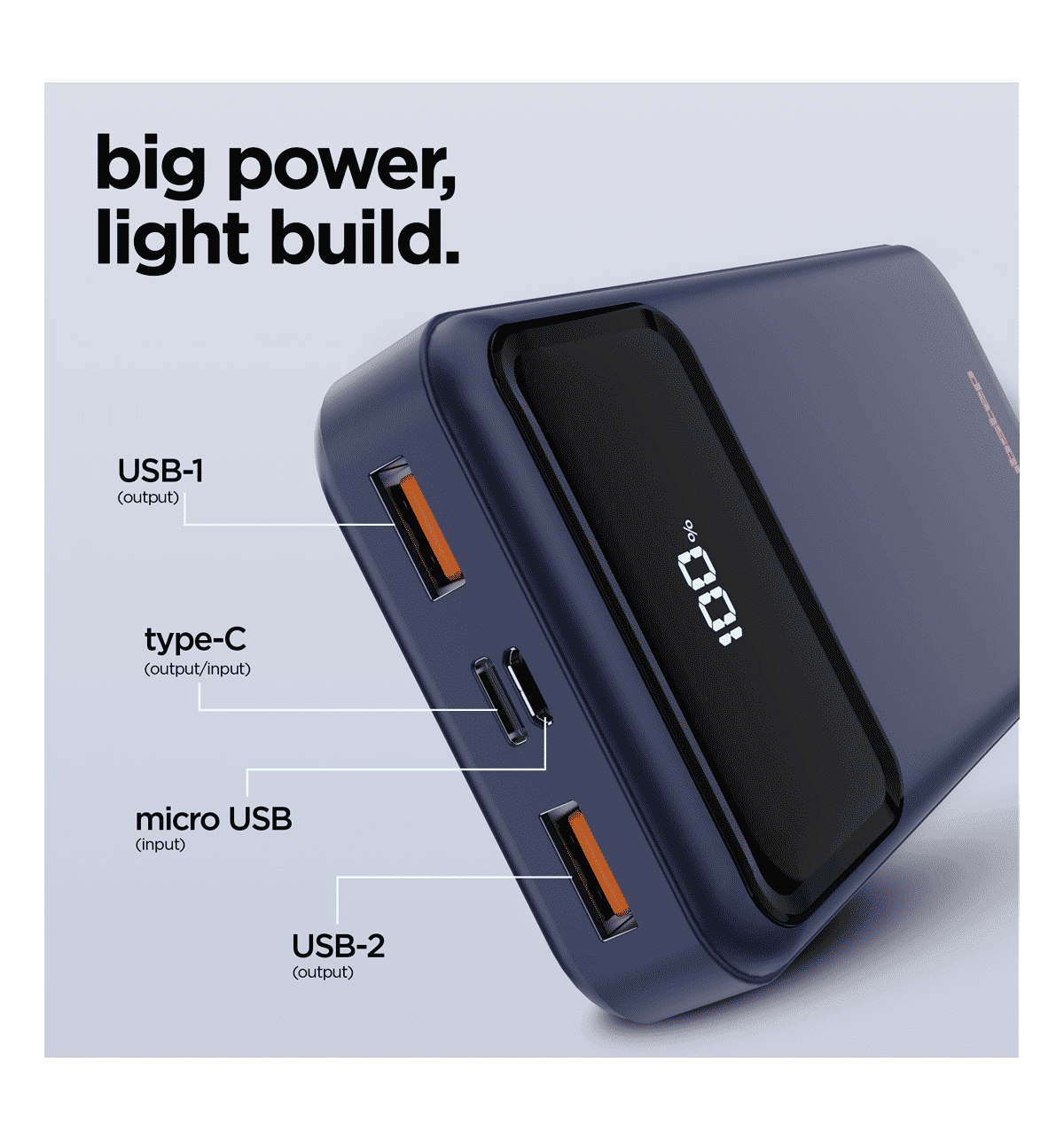 Dubstep Powerblitz X4 20000mAh 22.5W Power Bank (Blue) - Image 10