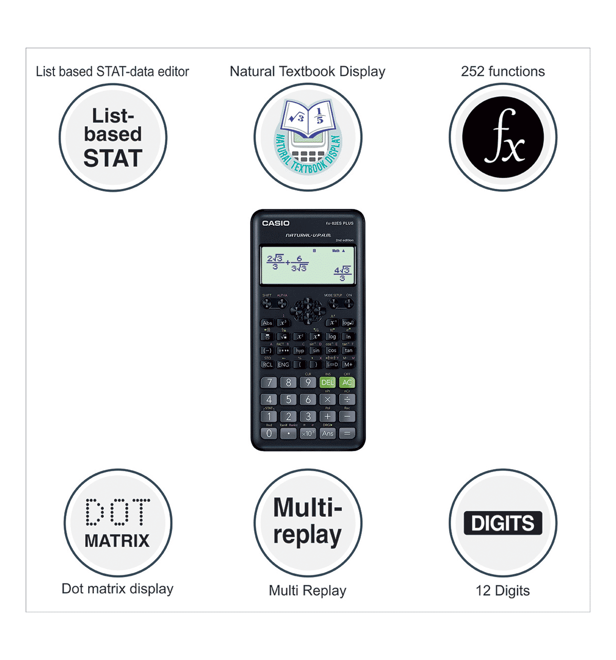 natural vpam 82es plus calculator
