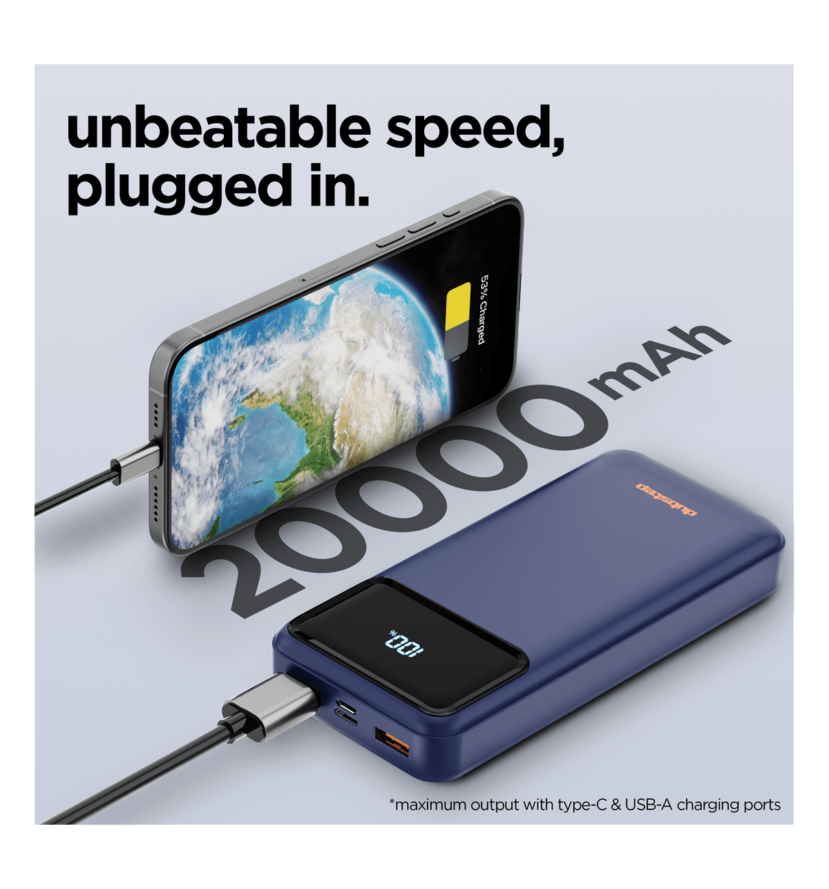 Dubstep Powerblitz X4 20000mAh 22.5W Power Bank (Blue) - Image 6