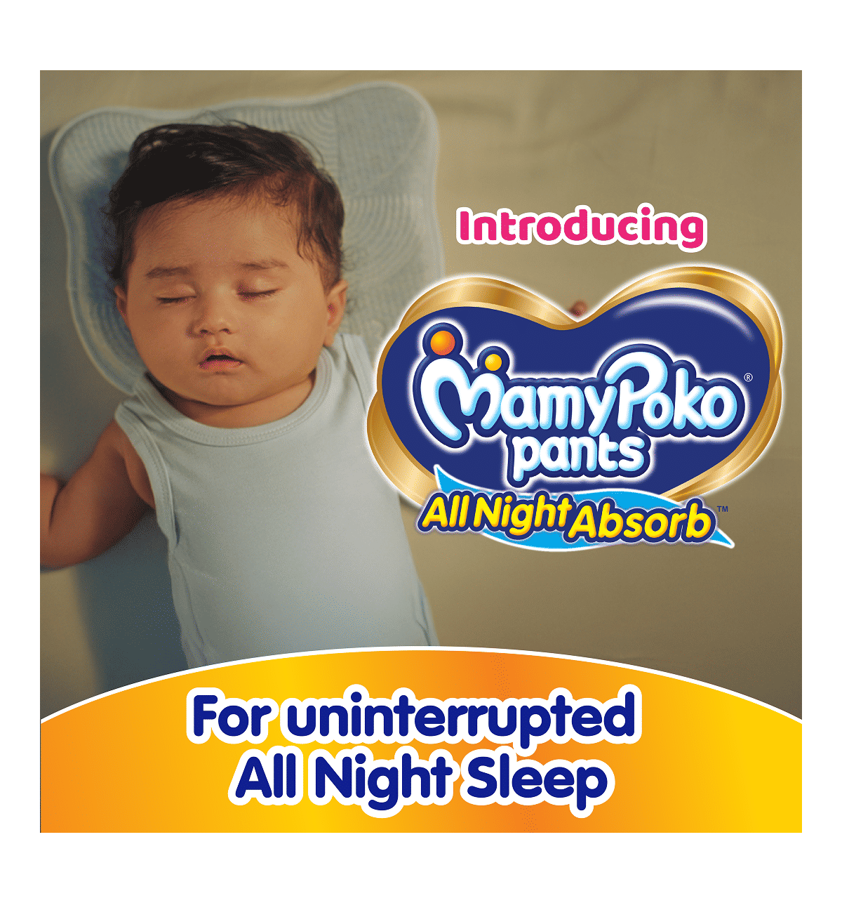 Mamypoko All Night Absorb Pant Style Baby Diapers, 46 Count - Image 7
