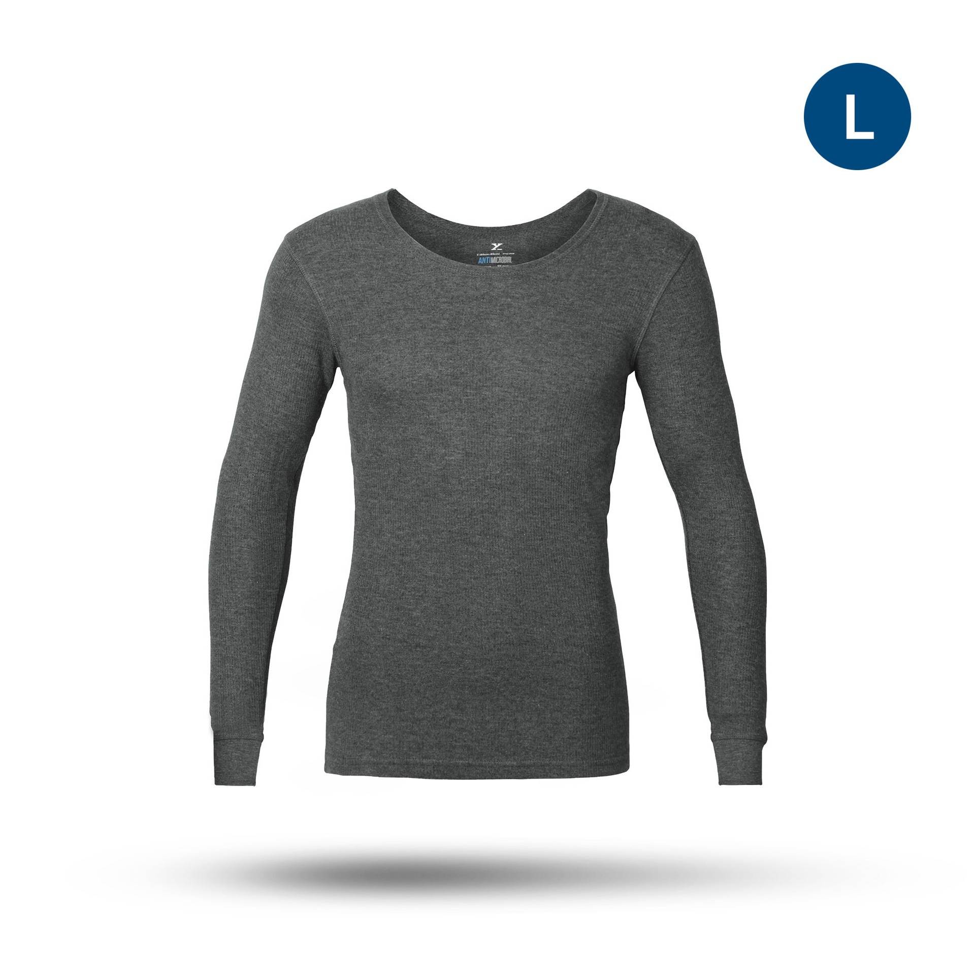 Buy XYXX Charcoal Grey Men's Cotton Thermal, Charcoal Grey - L