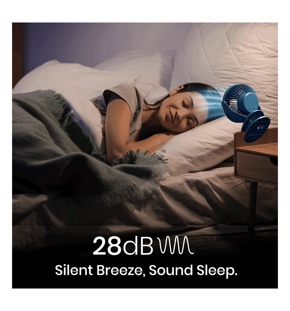 Portronics ClipCool Rechargeable Fan, Blue - Image 6