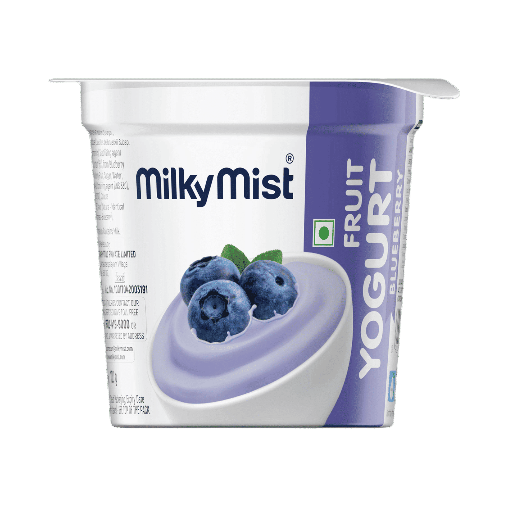 Buy Milky Mist Fruit Yogurt - Blueberry Online (100 g) At Best Price