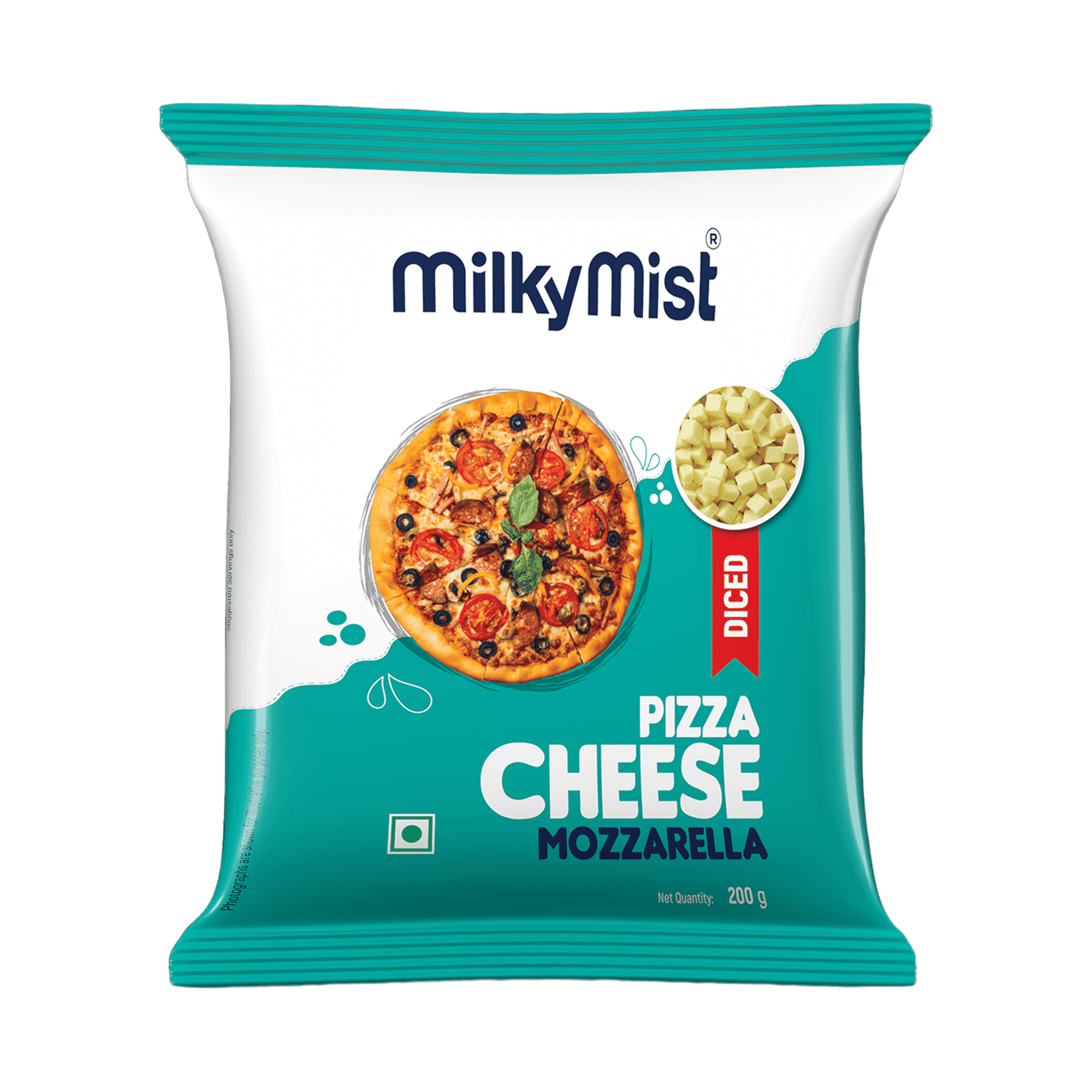 Buy Milky Mist Mozzarella Diced Online (200 g x 2) At Best Price
