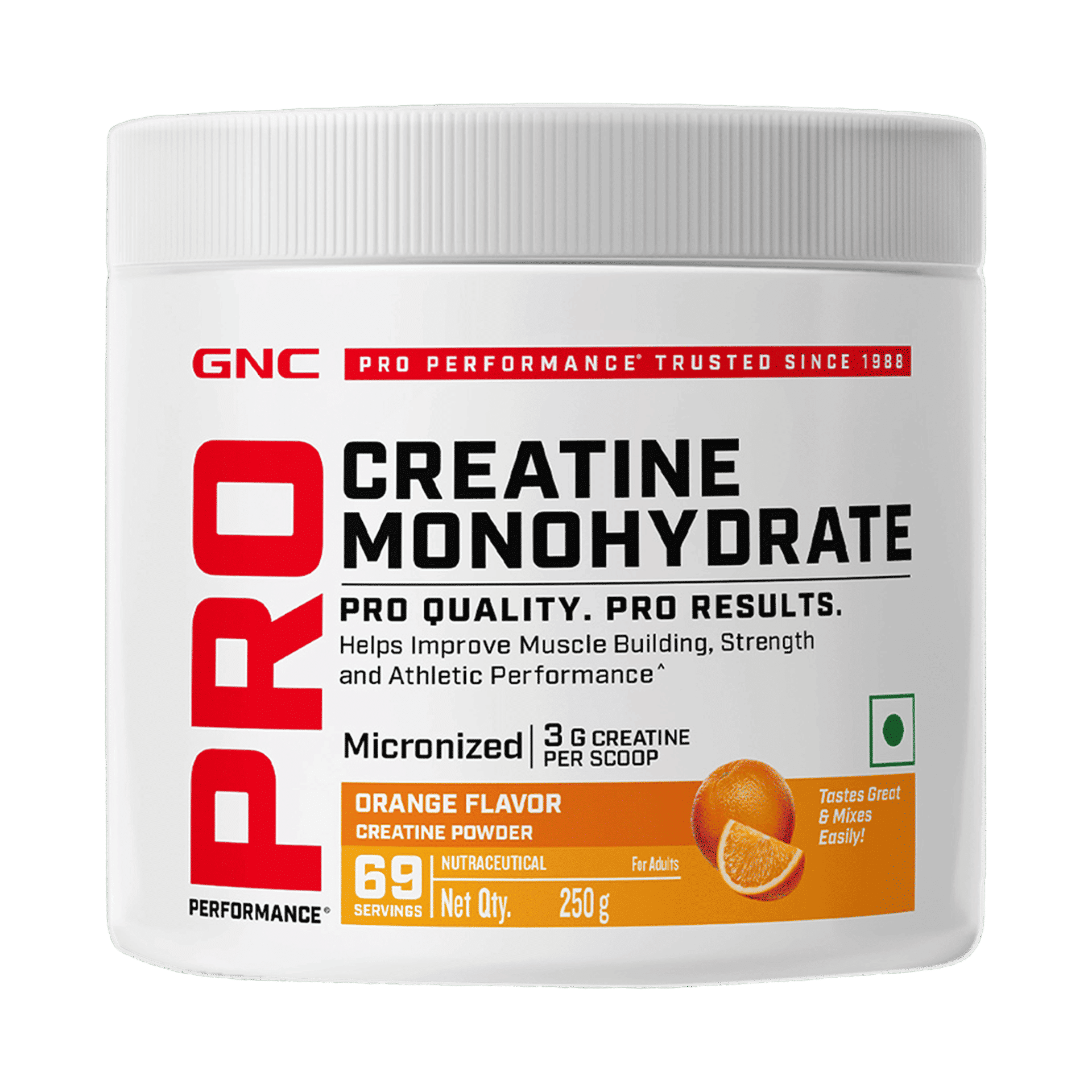 GNC Creatine Monohydrate 250g Orange - Image 1
