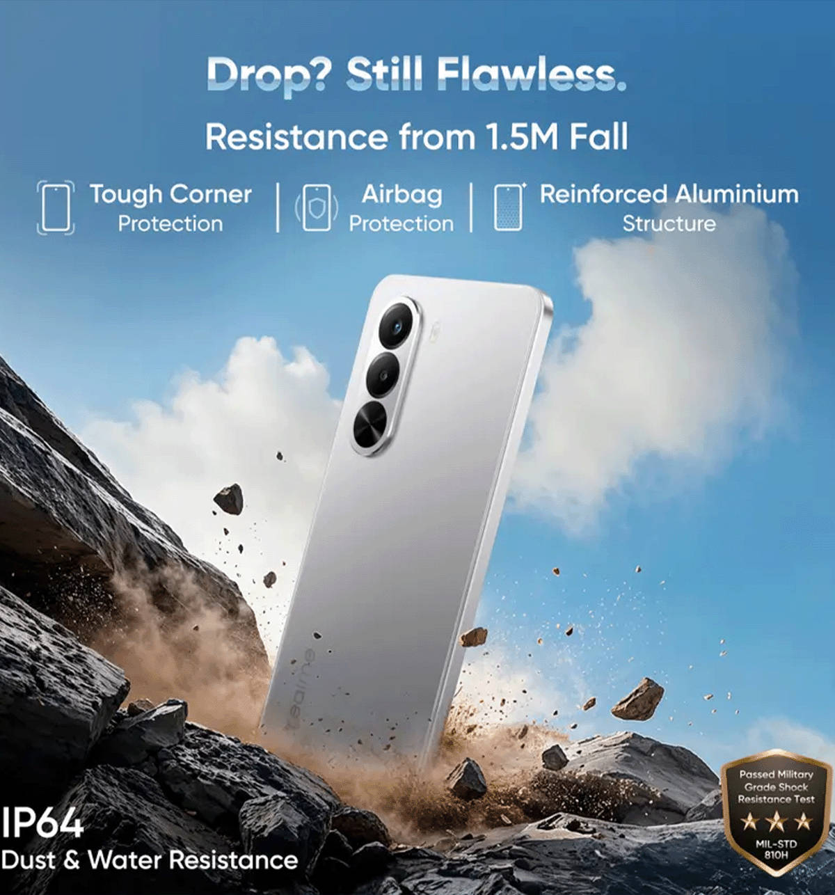 realme P4x 8GB 128GB 7000mAh Battery 50MP Camera 6.72" Silver - Image 9