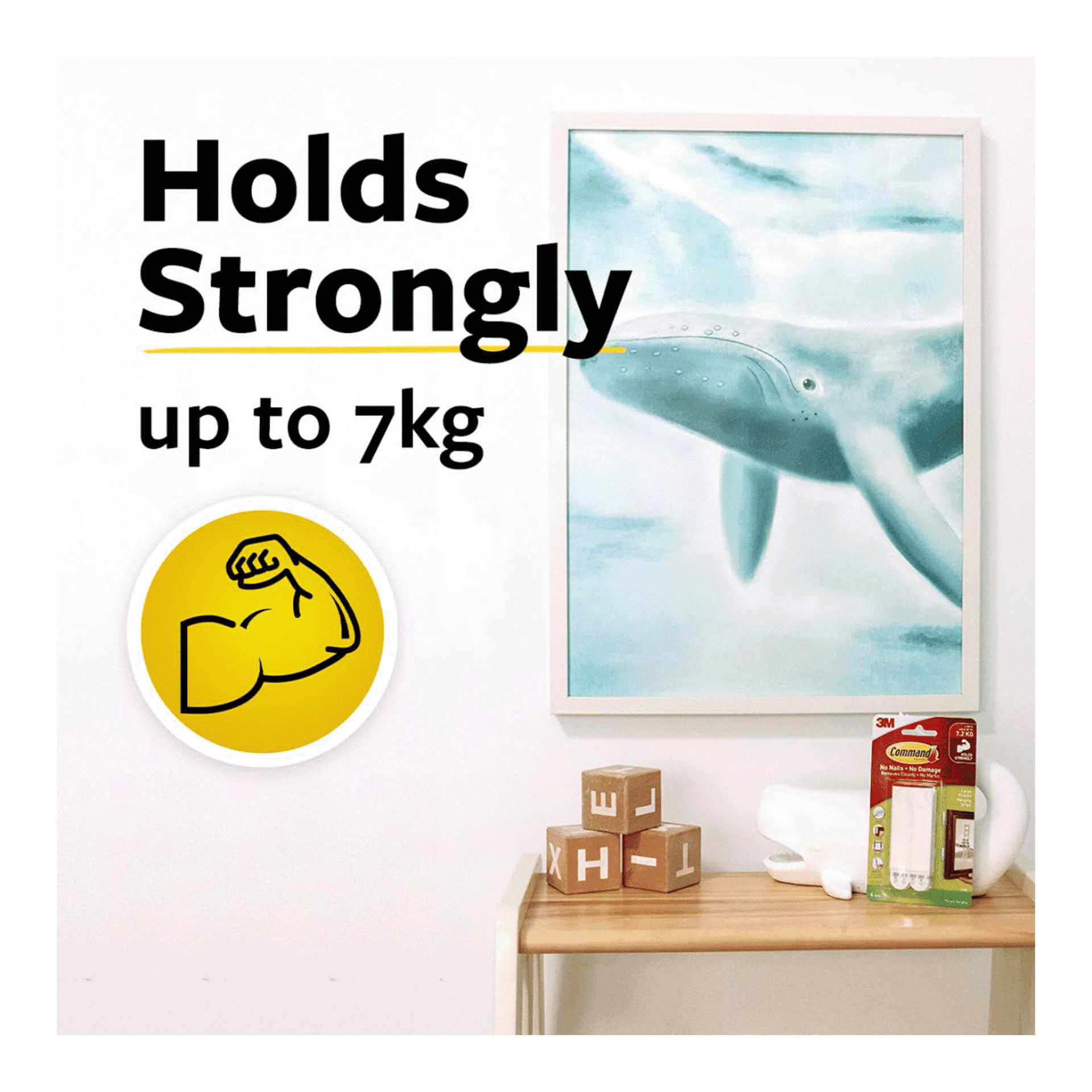 Command 3M Photo Frame Hook (Large, 4 Pairs, 7Kg) - Image 4