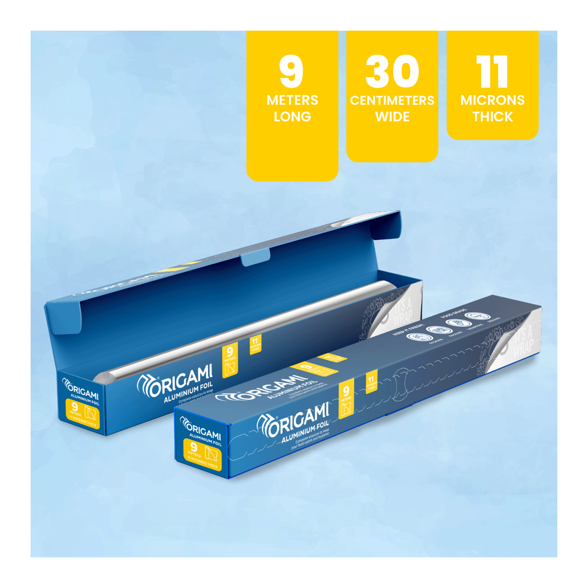 Buy Origami Disposable Aluminium Foil 9 metre Online (1 Piece) At