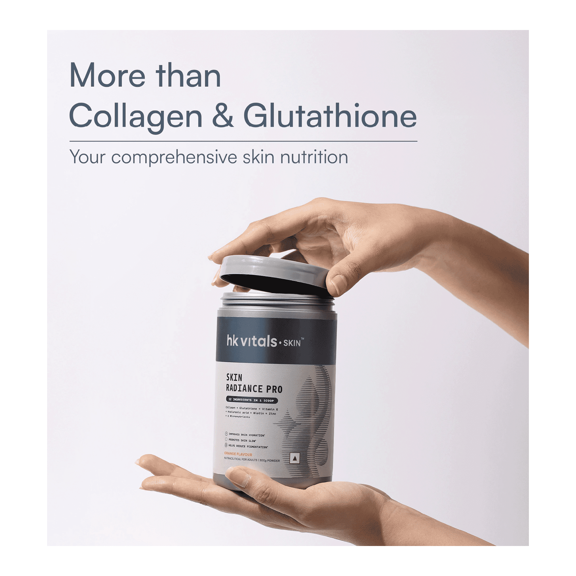 glutathione memutihkan kulit Buy hk vitals Skin Radiance Pro Marine Collagen Supplement Powder (Orange,  300g) Online (300 g) At Best Price
