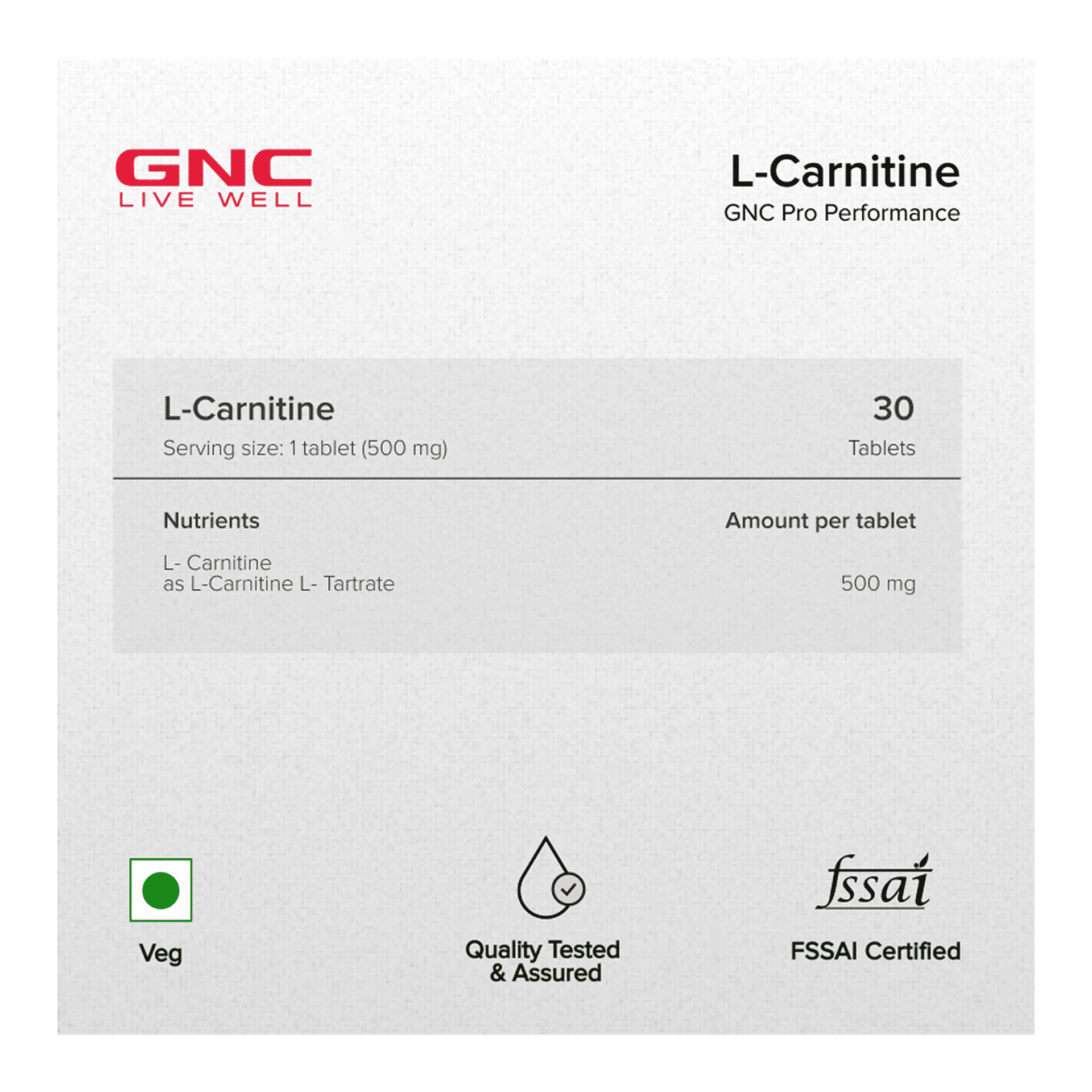 Buy GNC L-Carnitine | Burns Fat For Muscle Growth | Aids in Healthy Weight Loss | Maximises Recovery | Reduces Soreness & Fatigue | Formulated in USA Online (30 tablets) At Best Price Buy GNC L-Carnitine | Burns Fat For Muscle Growth | Aids in Healthy Weight Loss | Maximises Recovery | Reduces Soreness & Fatigue | Formulated in USA Online (30 tablets) At Best Price