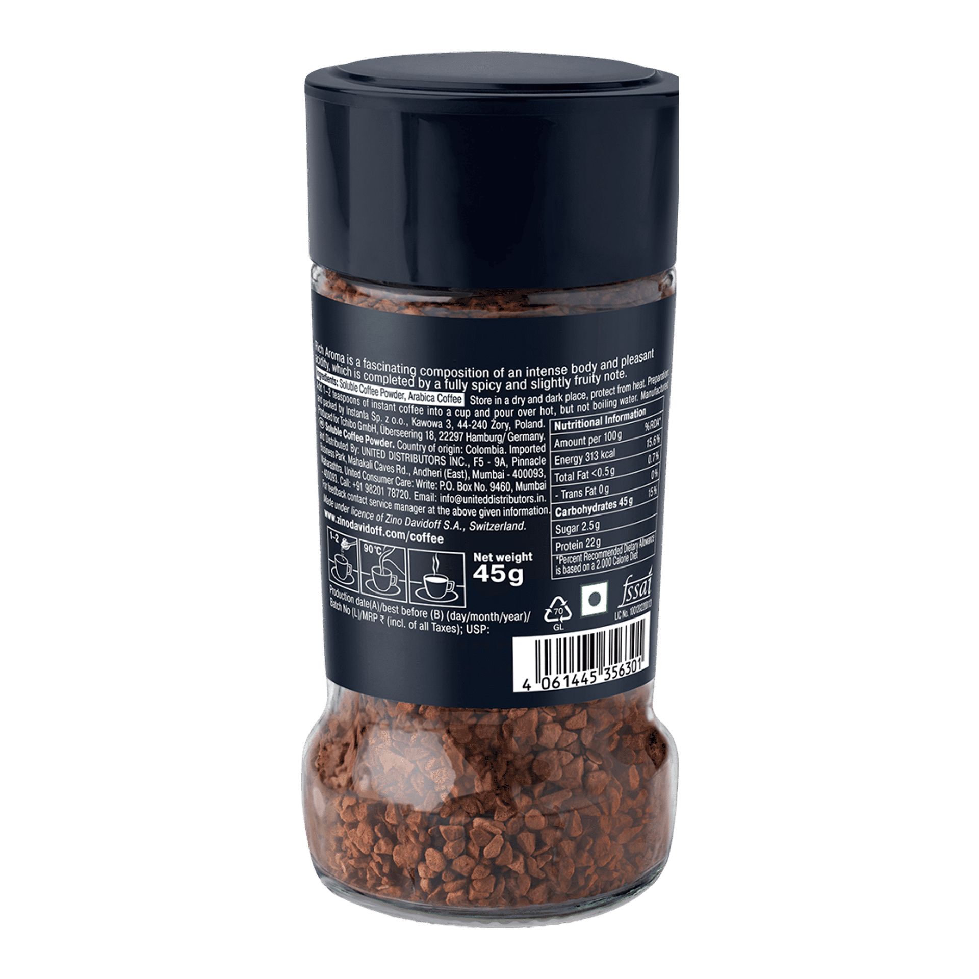 Davidoff Coffee Rich Aroma 100% Arabica 45 g - Image 2