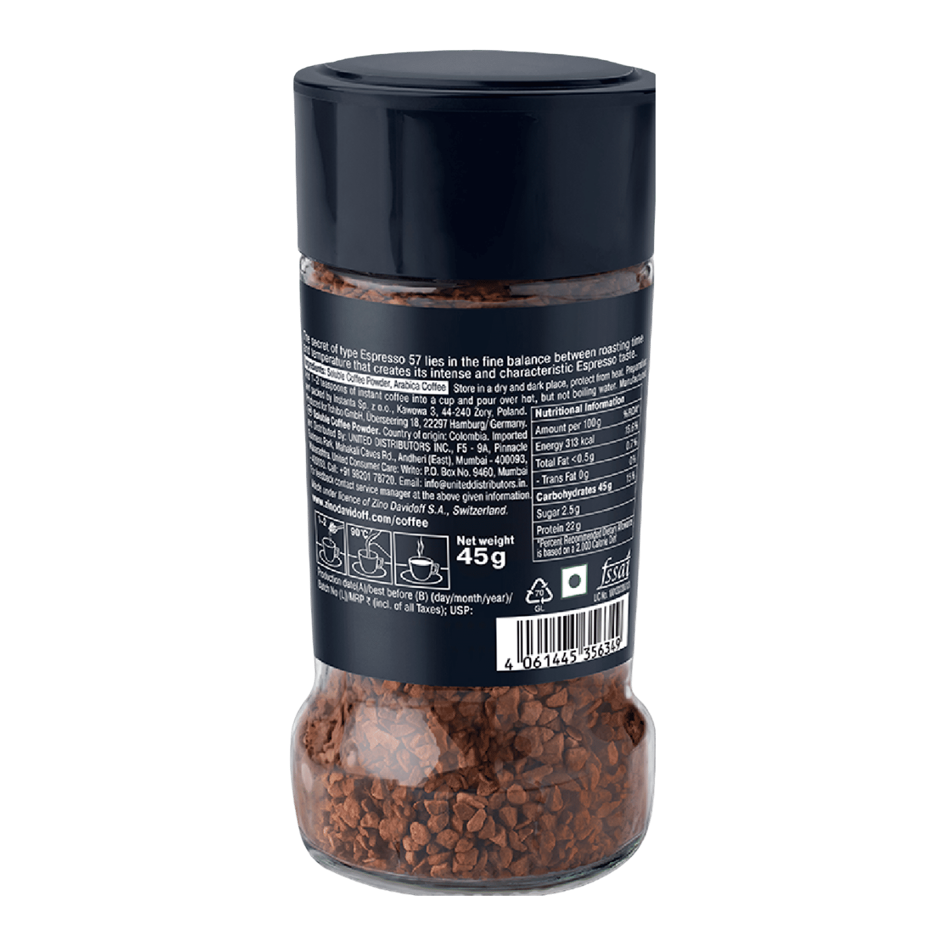 Buy Davidoff Coffee Espresso 57 | 100% Arabica Beans | 11/12