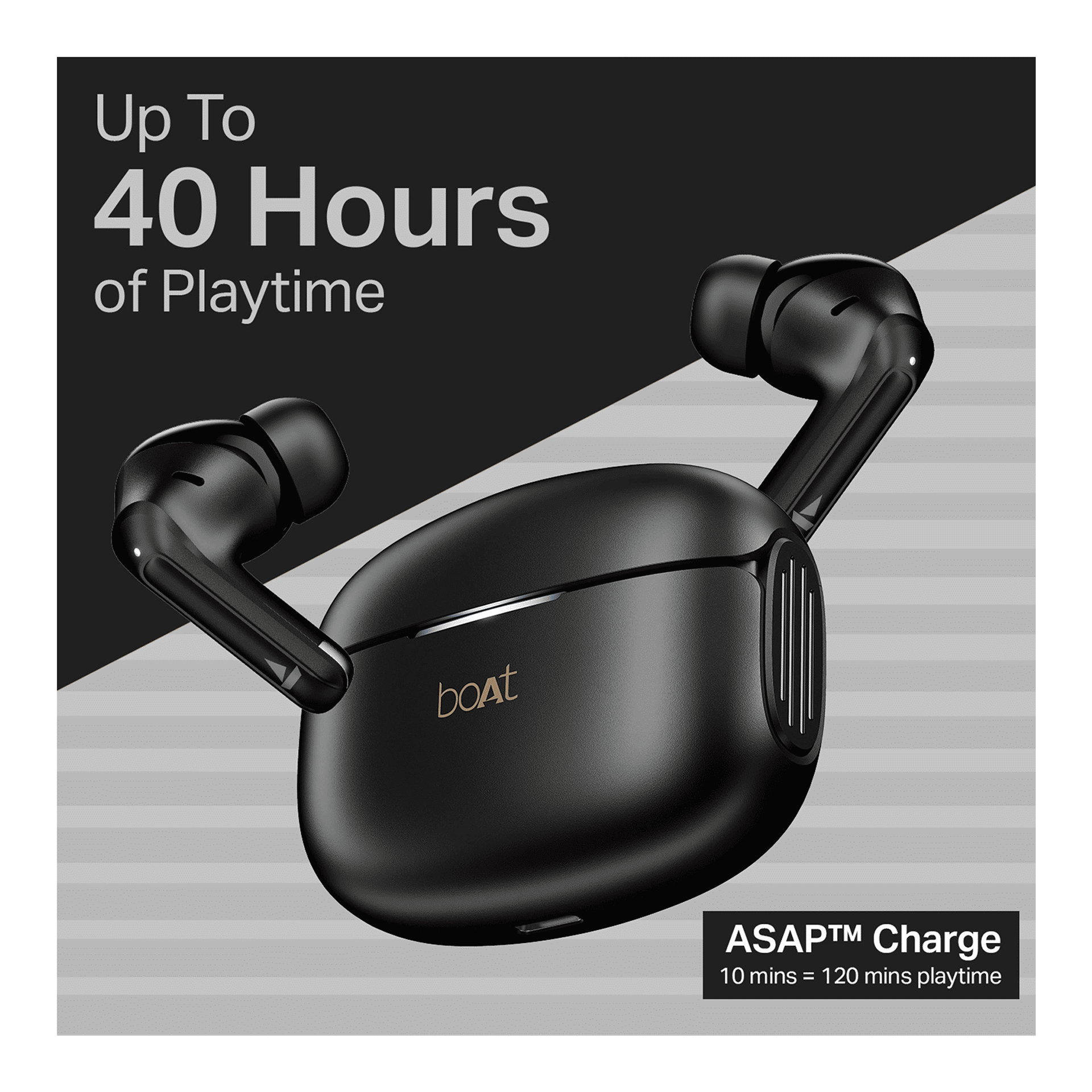 boAt Airdopes 219 TWS Earbuds Carbon Black - Image 3