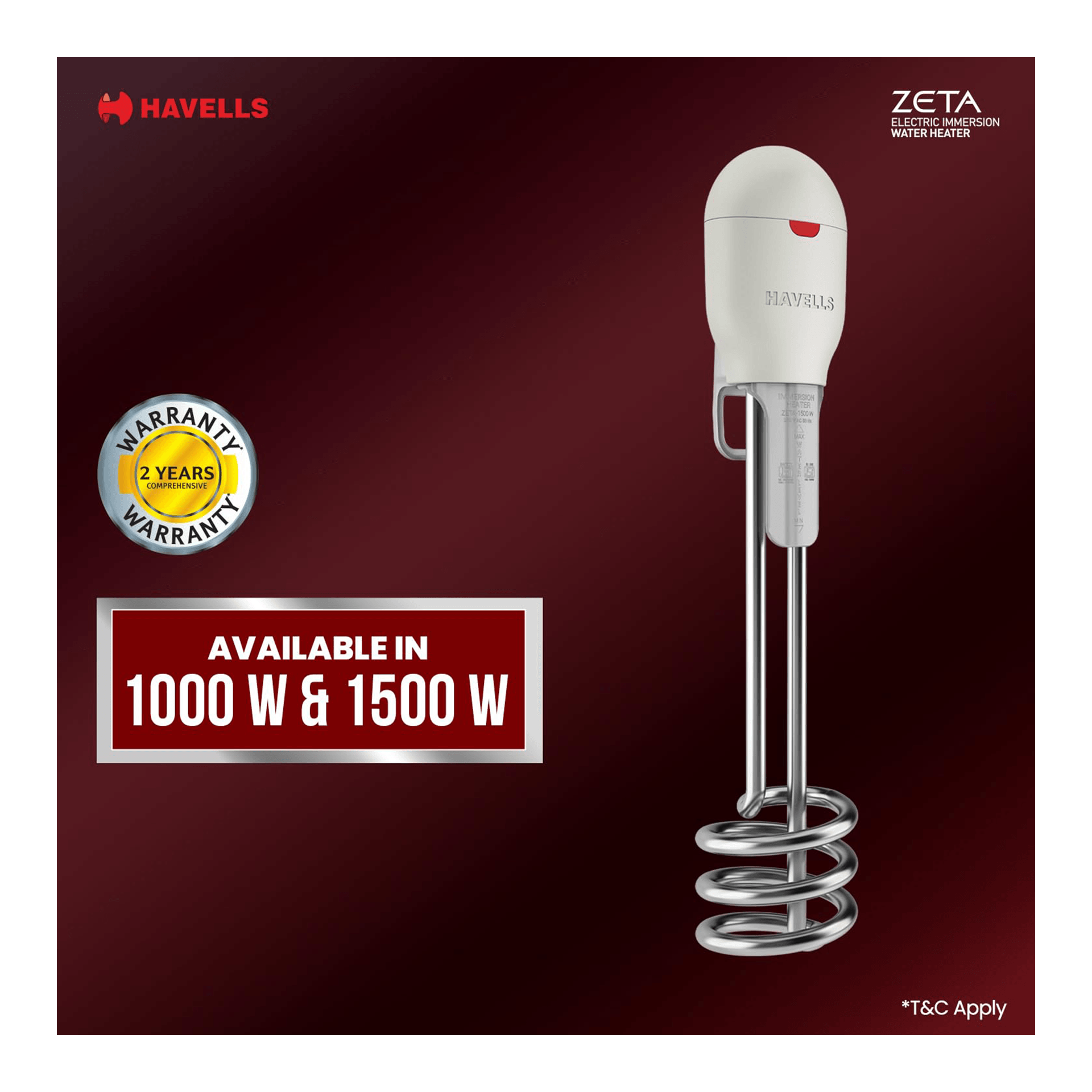 Heater Rod Havells Water Heater 1000 Watt Price Havells Auto Cut
