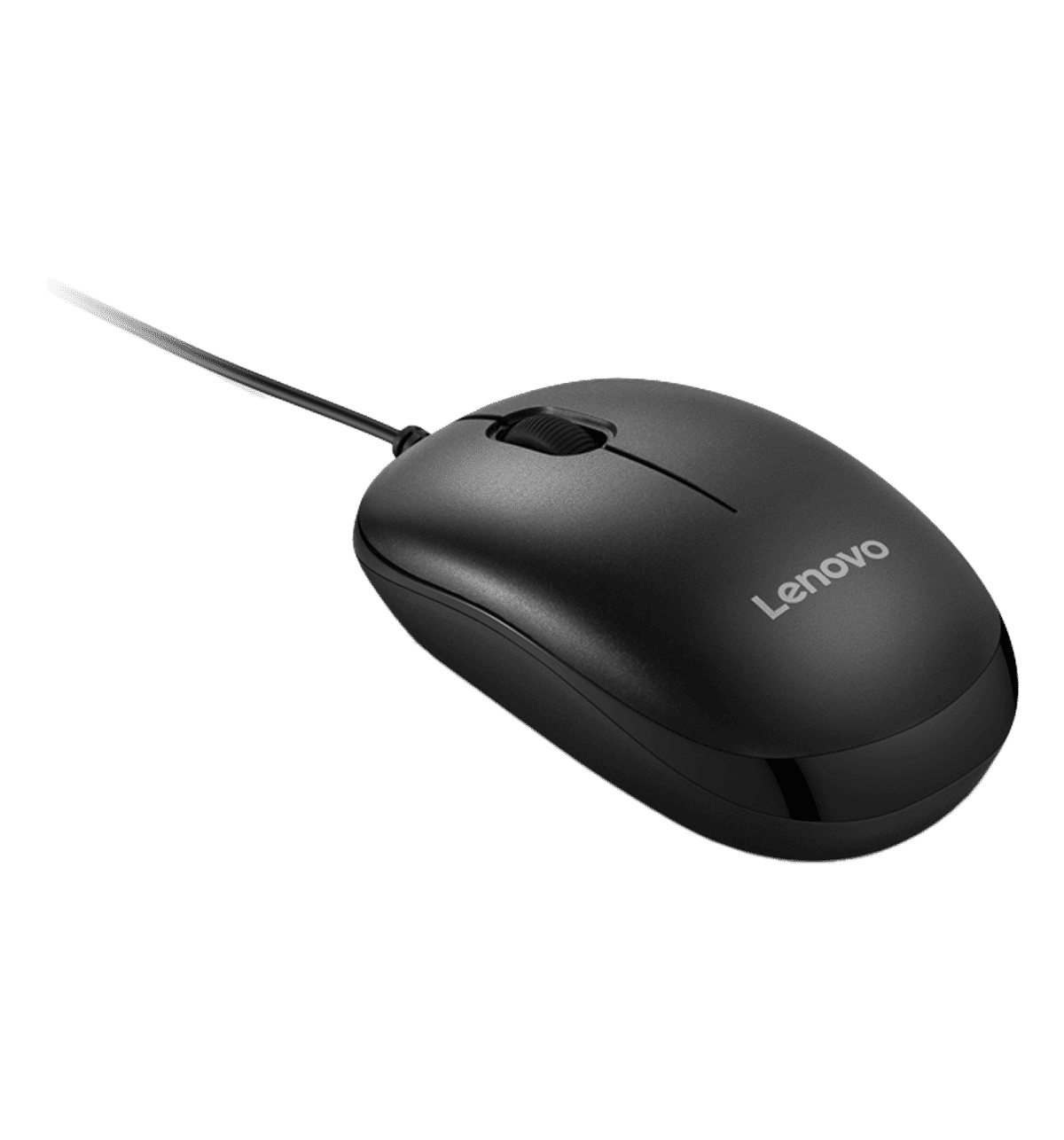  Lenovo USB-A Wired Mouse, High Resolution 1600 DPI, 1.5 m USB-A Cable, Upto 3 Million Click Life, 2-Way Scroll Wheel (up/Down), Red Optical Sensor thumbnail 3
