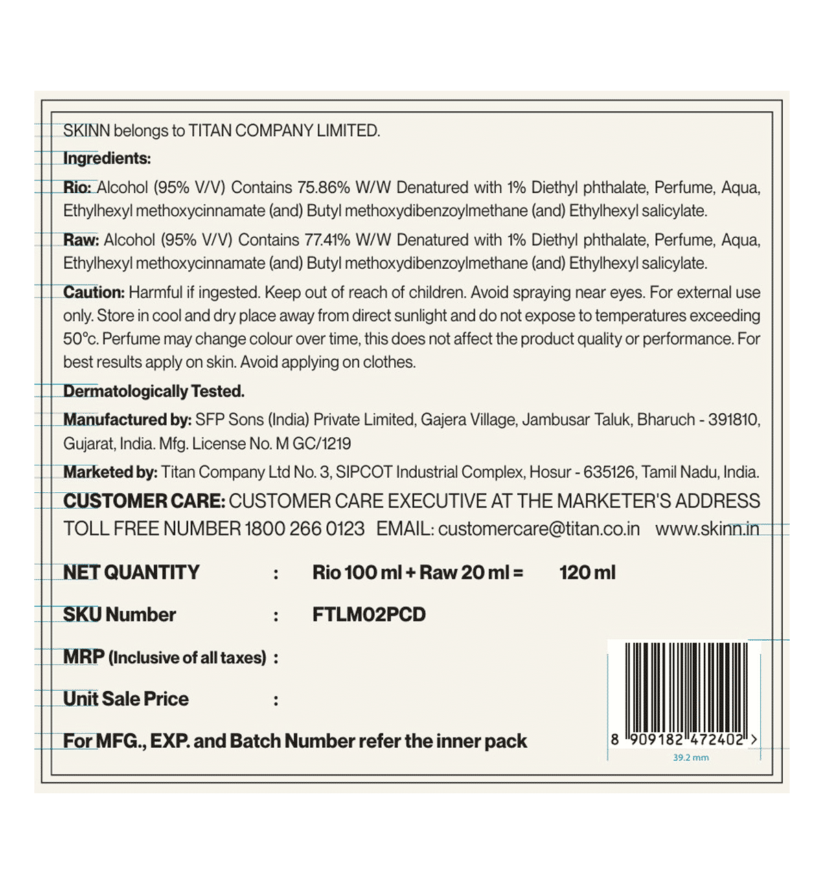 Skinn by Titan Tales Rio + Raw 120ml - Image 2