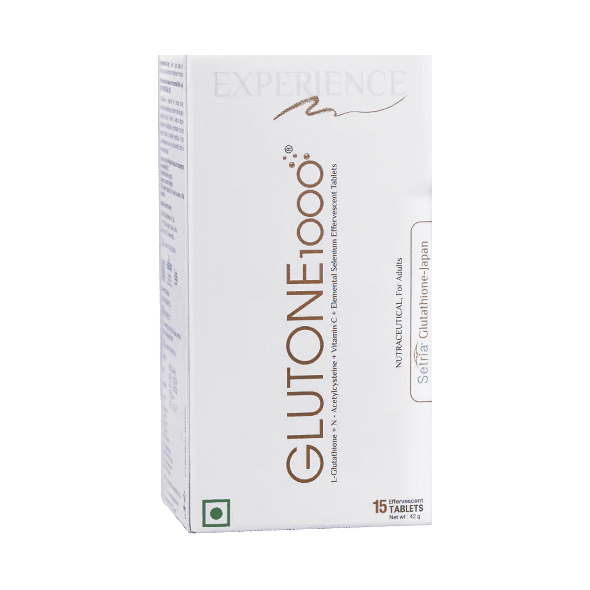 Buy Glutone 1000 Setria L-Glutathione Effervescent Tablets | Vitamin C 40Mg  | For Radiant Glow | Evens Skin Tone Online (15 pieces) At Best Price