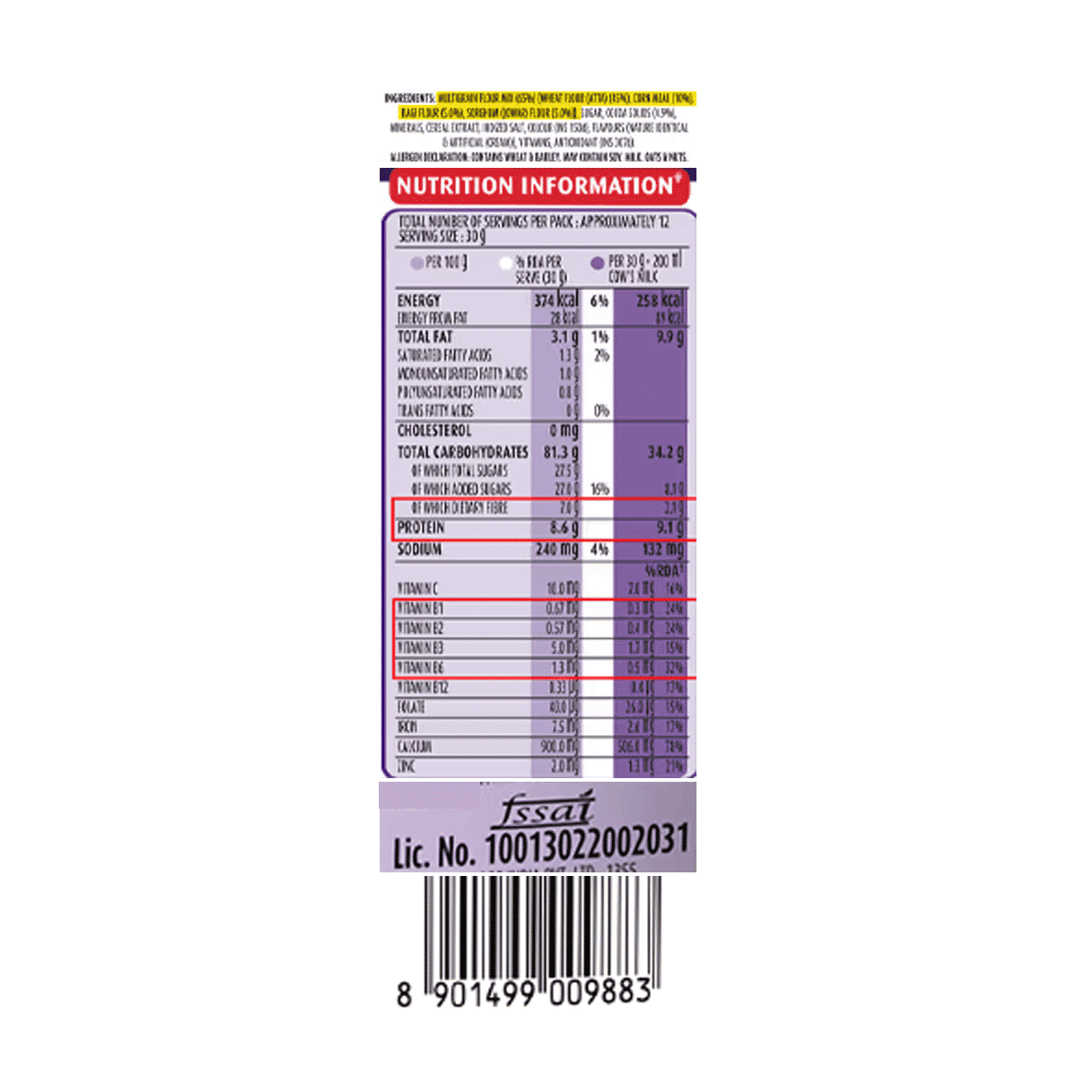 Kellogg's Multigrain Chocos Moons & Stars | High Calcium, Protein, Fibre | Kids Breakfast Pouch - Image 8