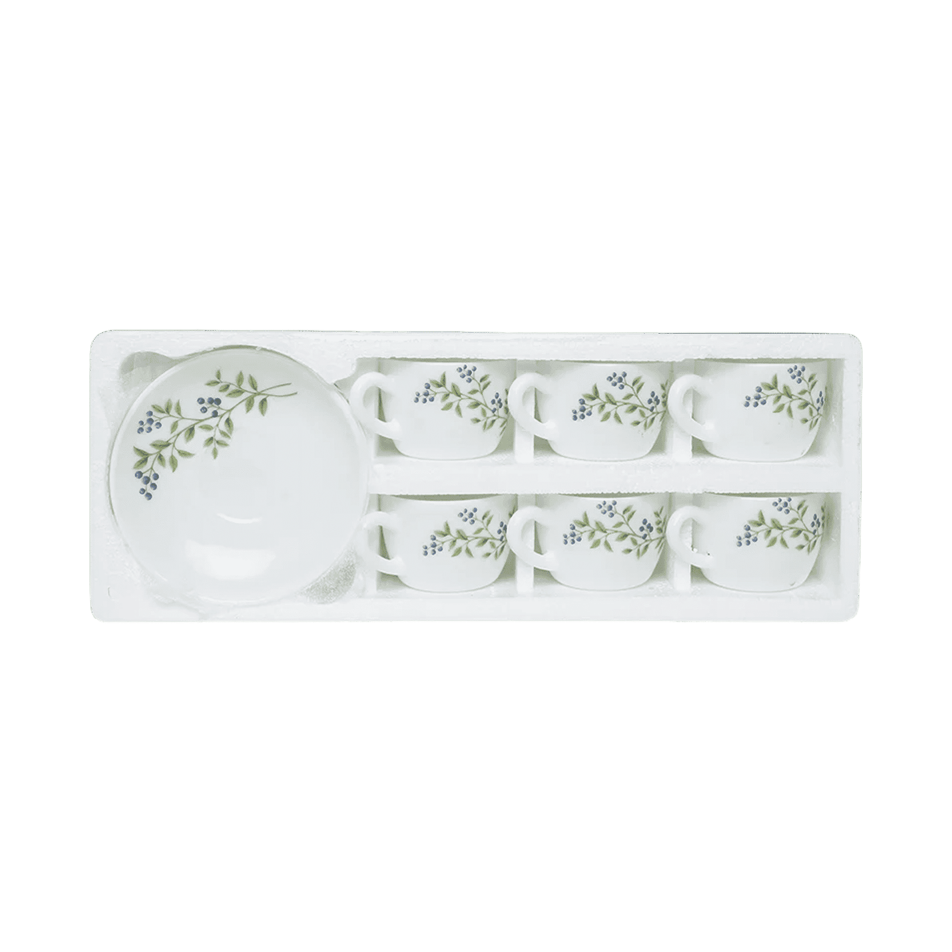 Buy La Opala Opalware Princes Cup & Saucer Set Lush Green (145ml