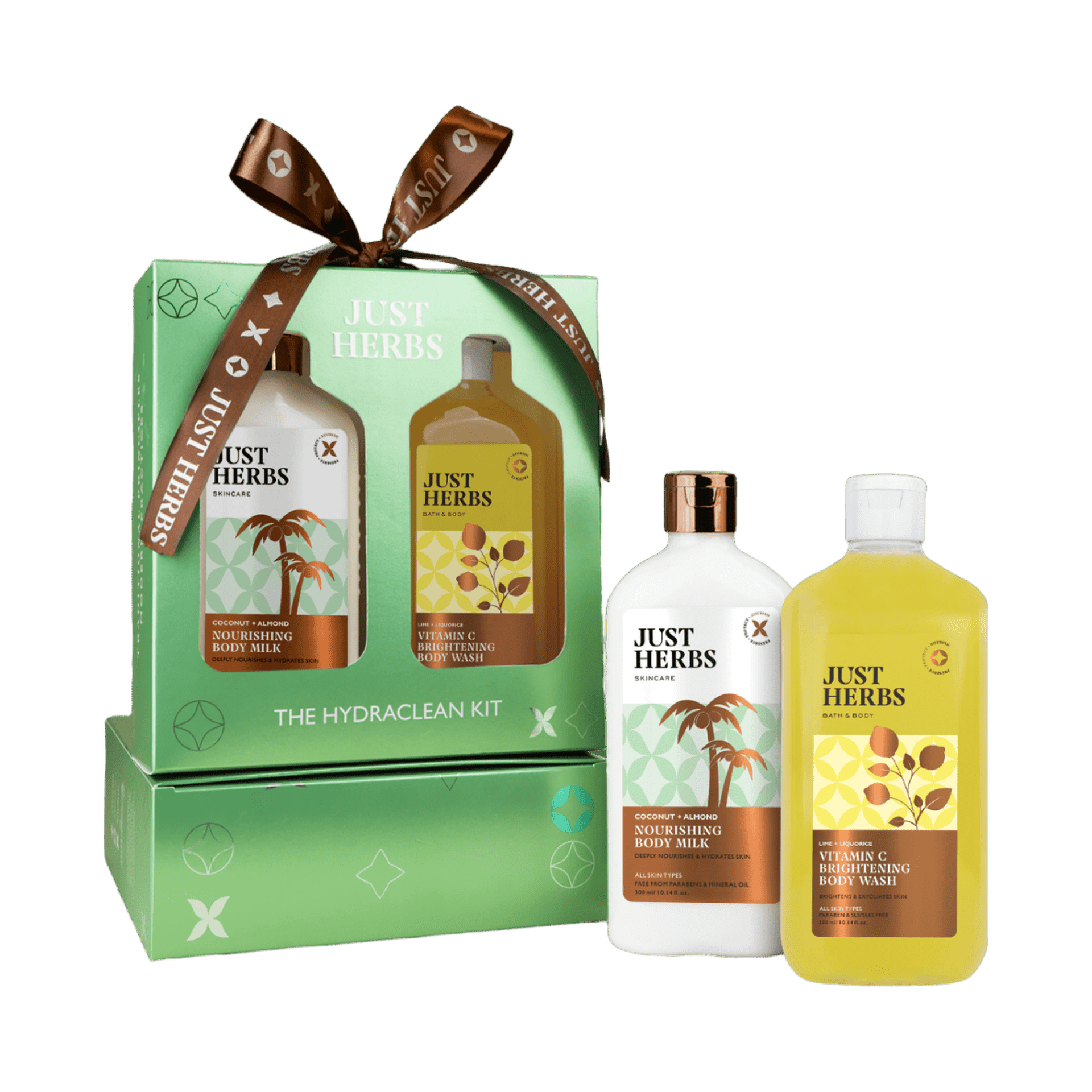 Buy Just Herbs The Hydraclean Bodywash Nourishing Body Milk Kit