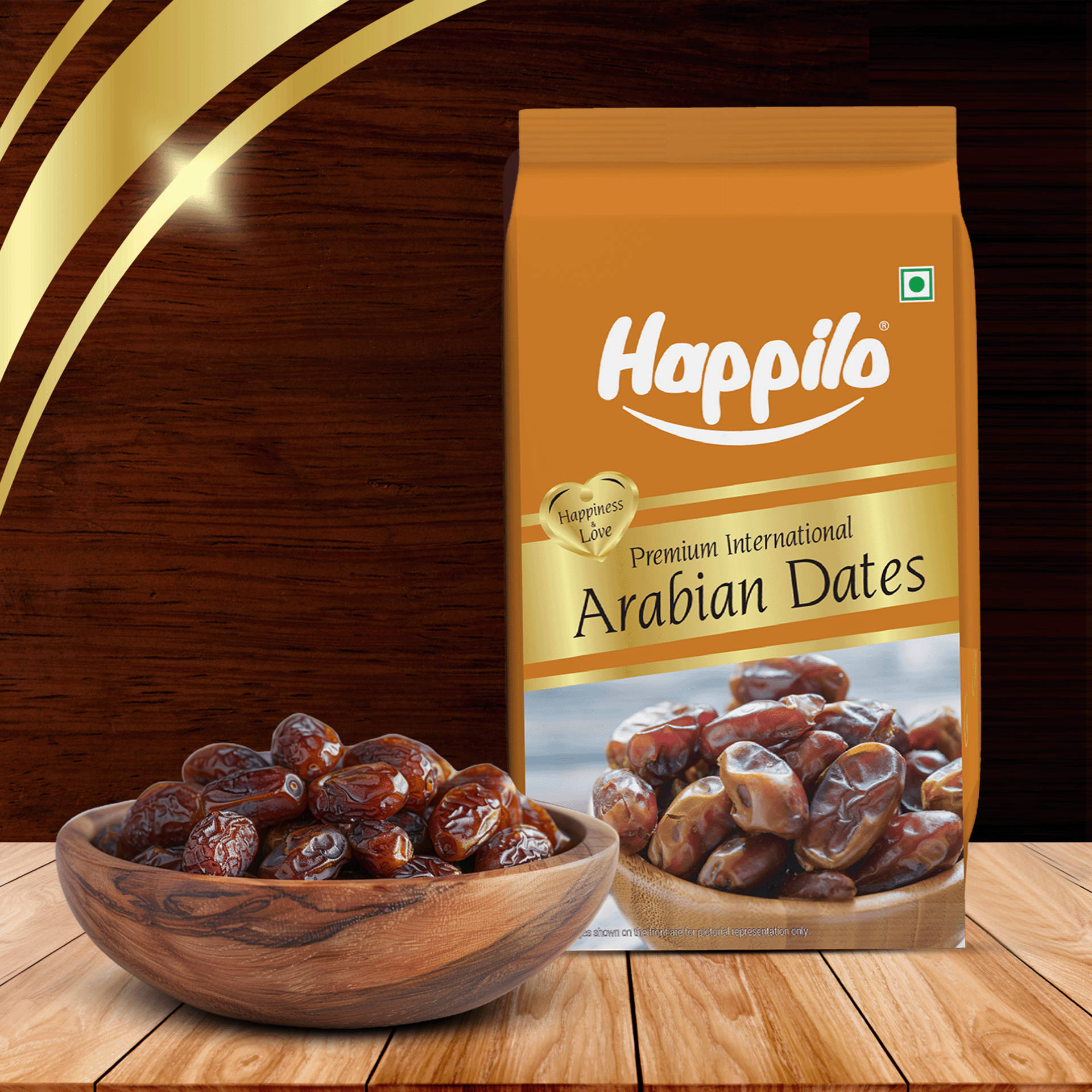 Happilo Arabian Dates Natural Premium Khajur 250g