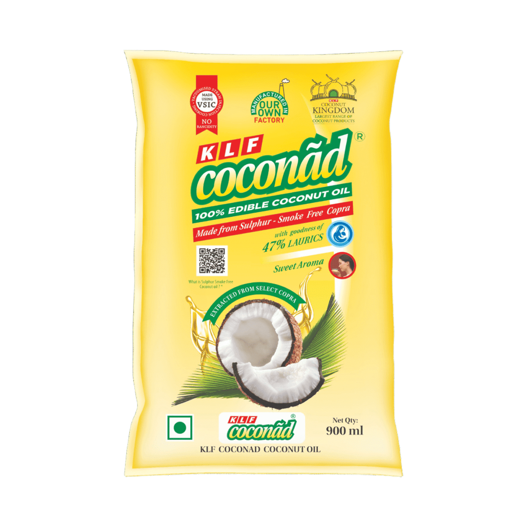 Coconut☆　 Buy KLF Coconad 100% Pure Coconut Oil Online (900 ml) At Best Price