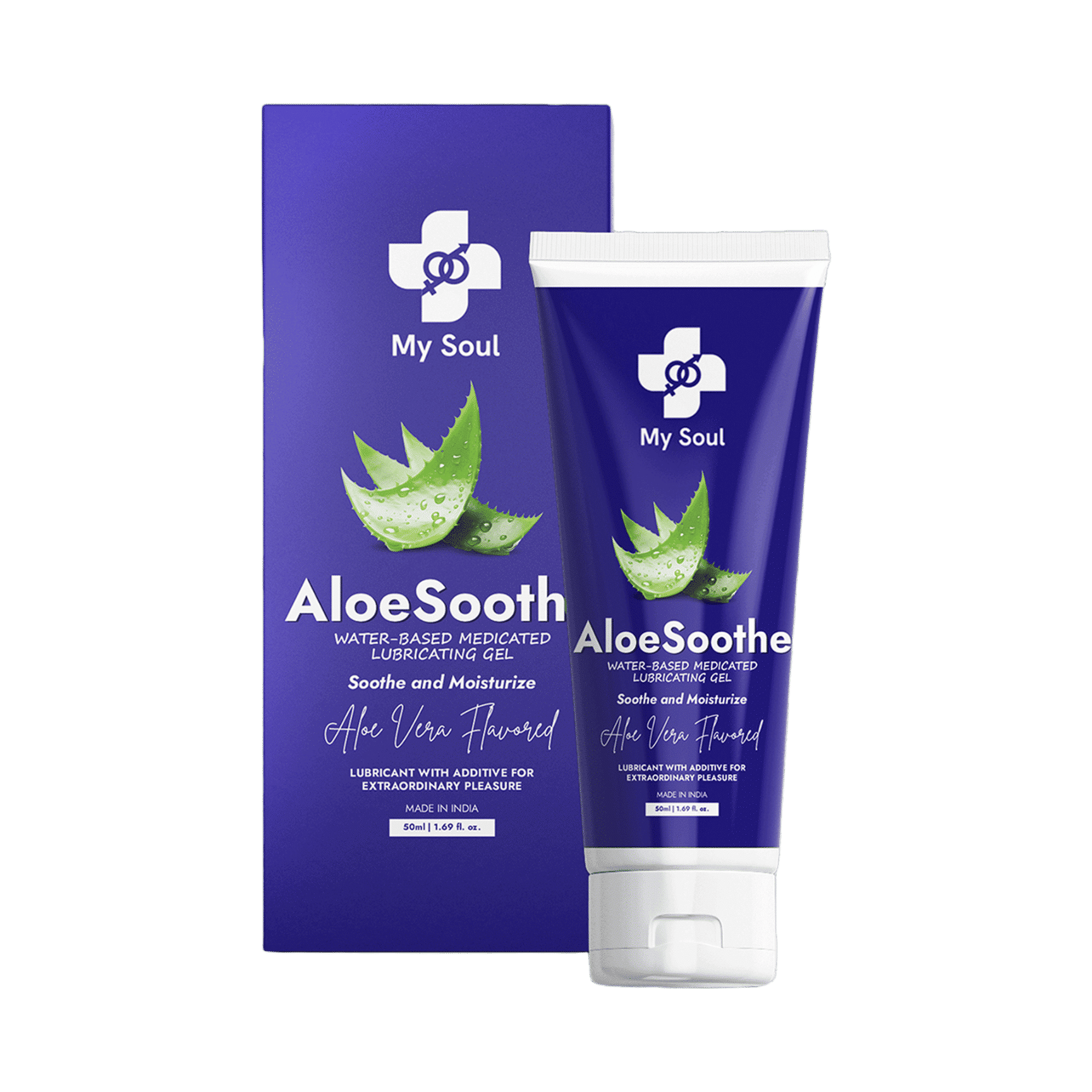 Buy My Soul AloeSoothe, Intimate Lubricant Gel for Couples, Aloe Vera Based  Online (50 ml) At Best Price